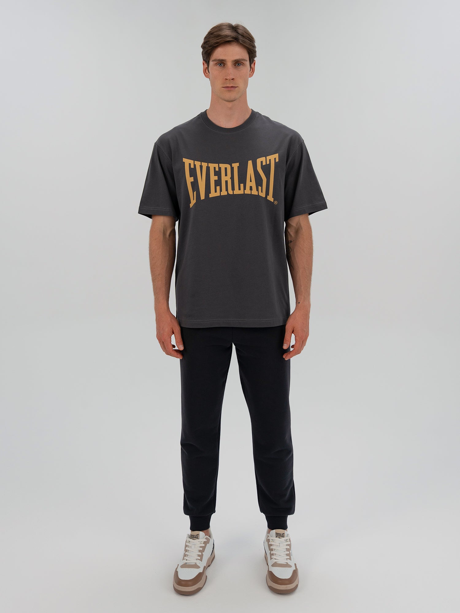 Ever Classics Comfort Logo Gri Erkek Tişört - 4