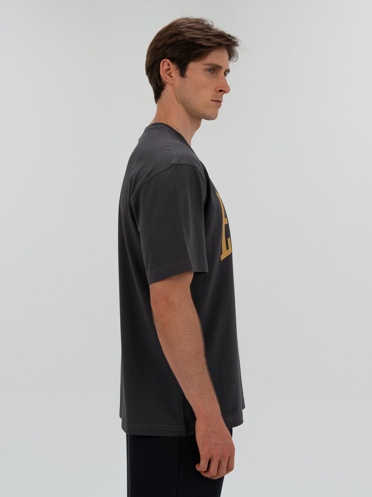 Ever Classics Comfort Logo Gri Erkek Tişört - 8