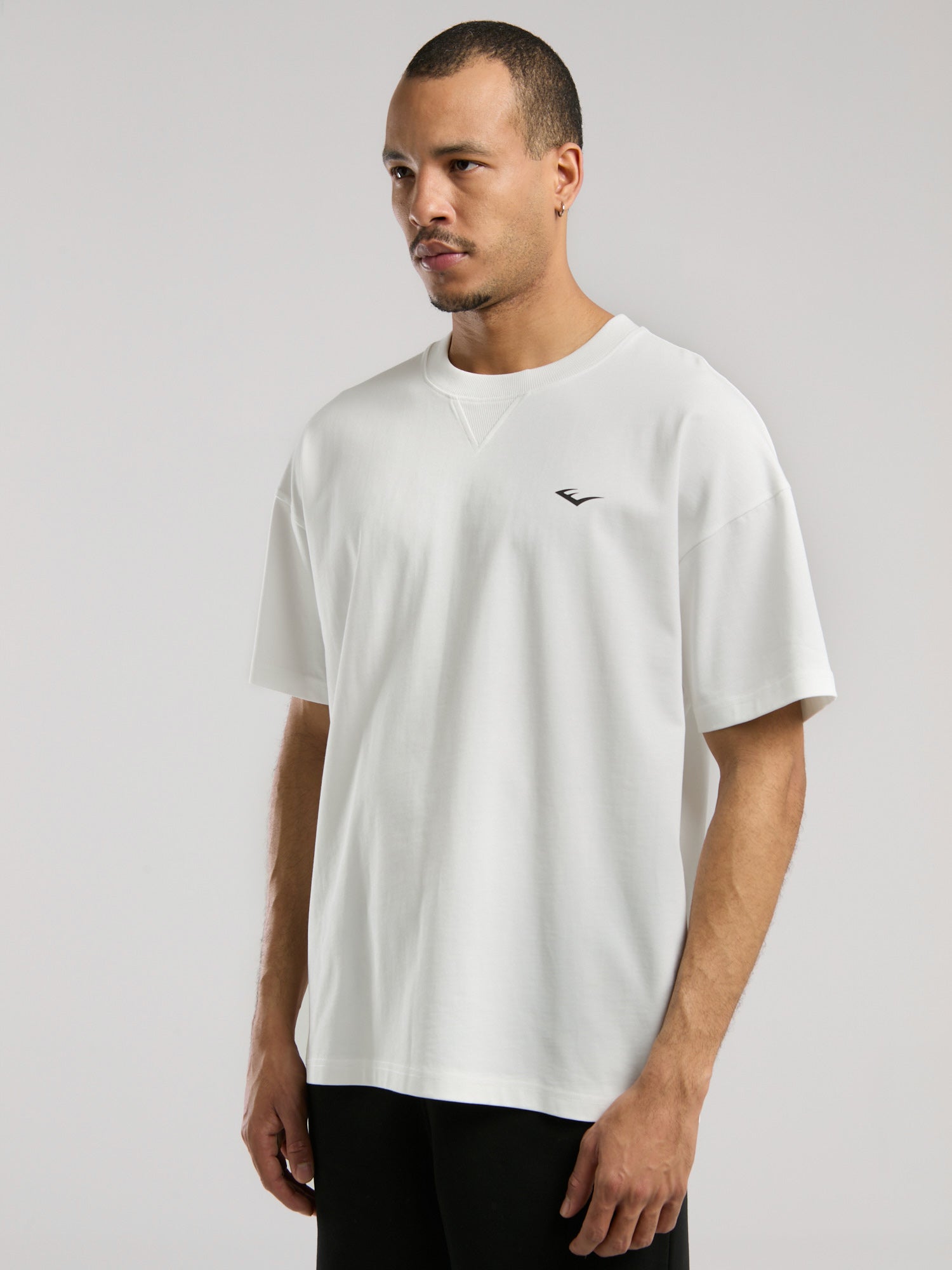 Ever Classics Oversize Arkası Baskılı Beyaz Erkek Tişört - 4