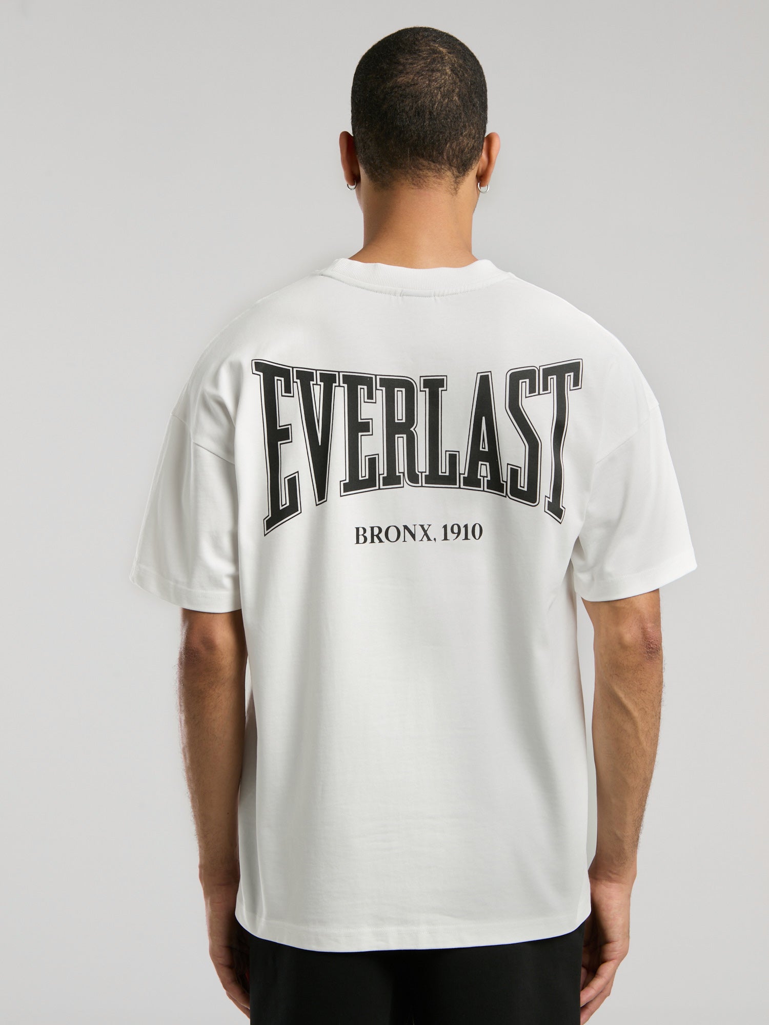 Ever Classics Oversize Arkası Baskılı Beyaz Erkek Tişört - 7