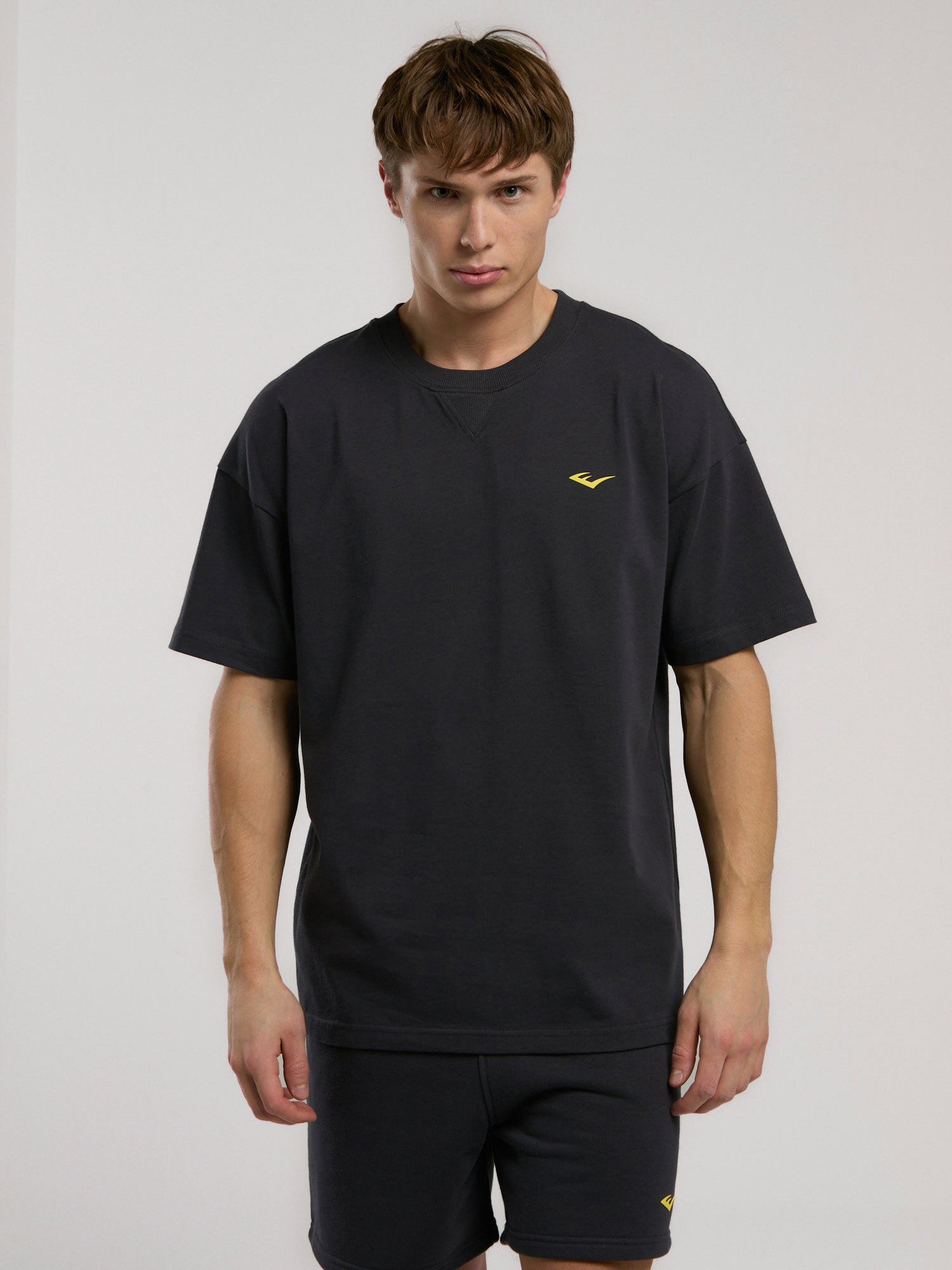 Ever Classics Oversize Arkası Baskılı Füme Erkek Tişört - 3