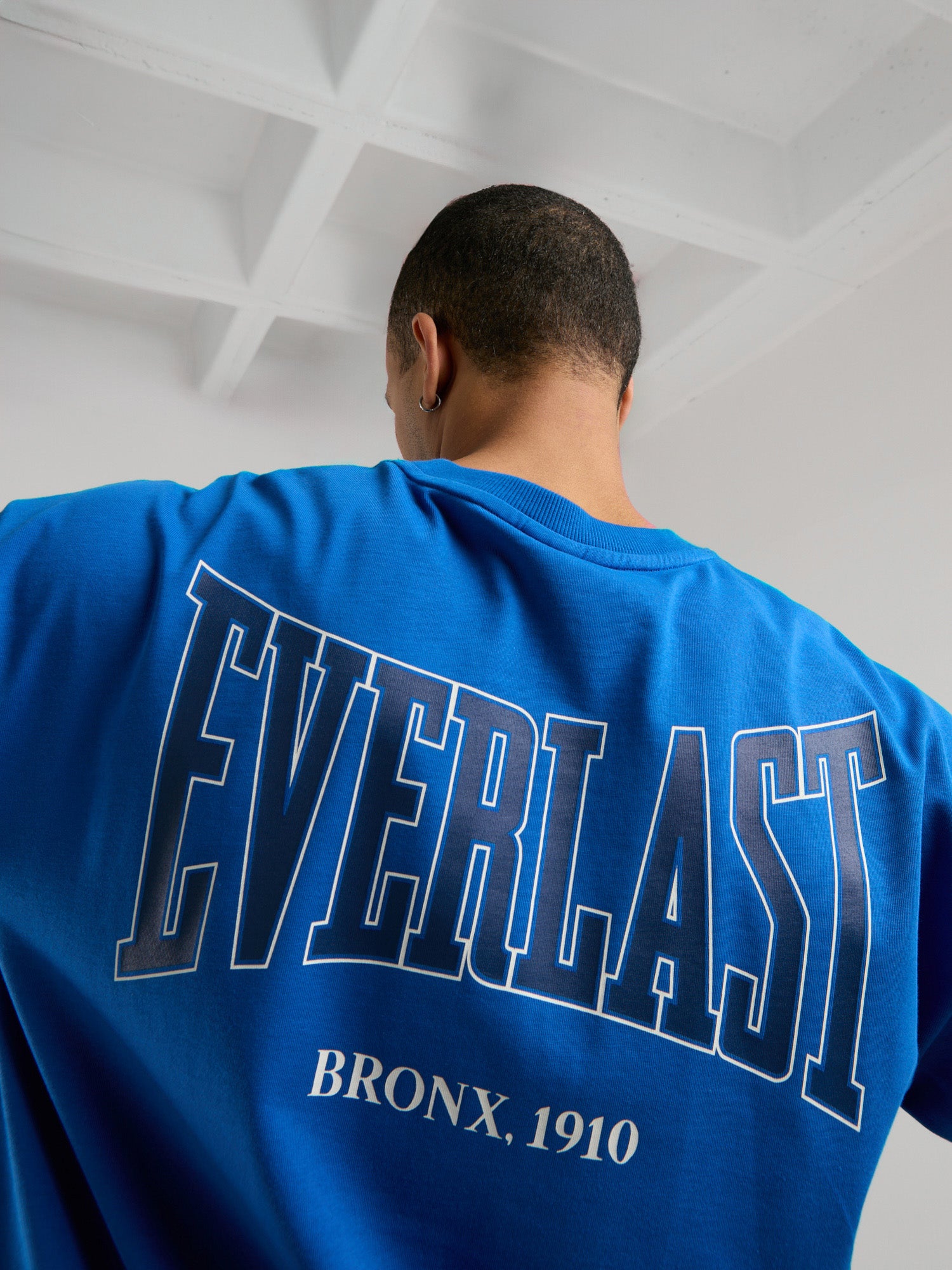 Ever Classics Oversize Arkası Baskılı Koyu İndigo Erkek Tişört