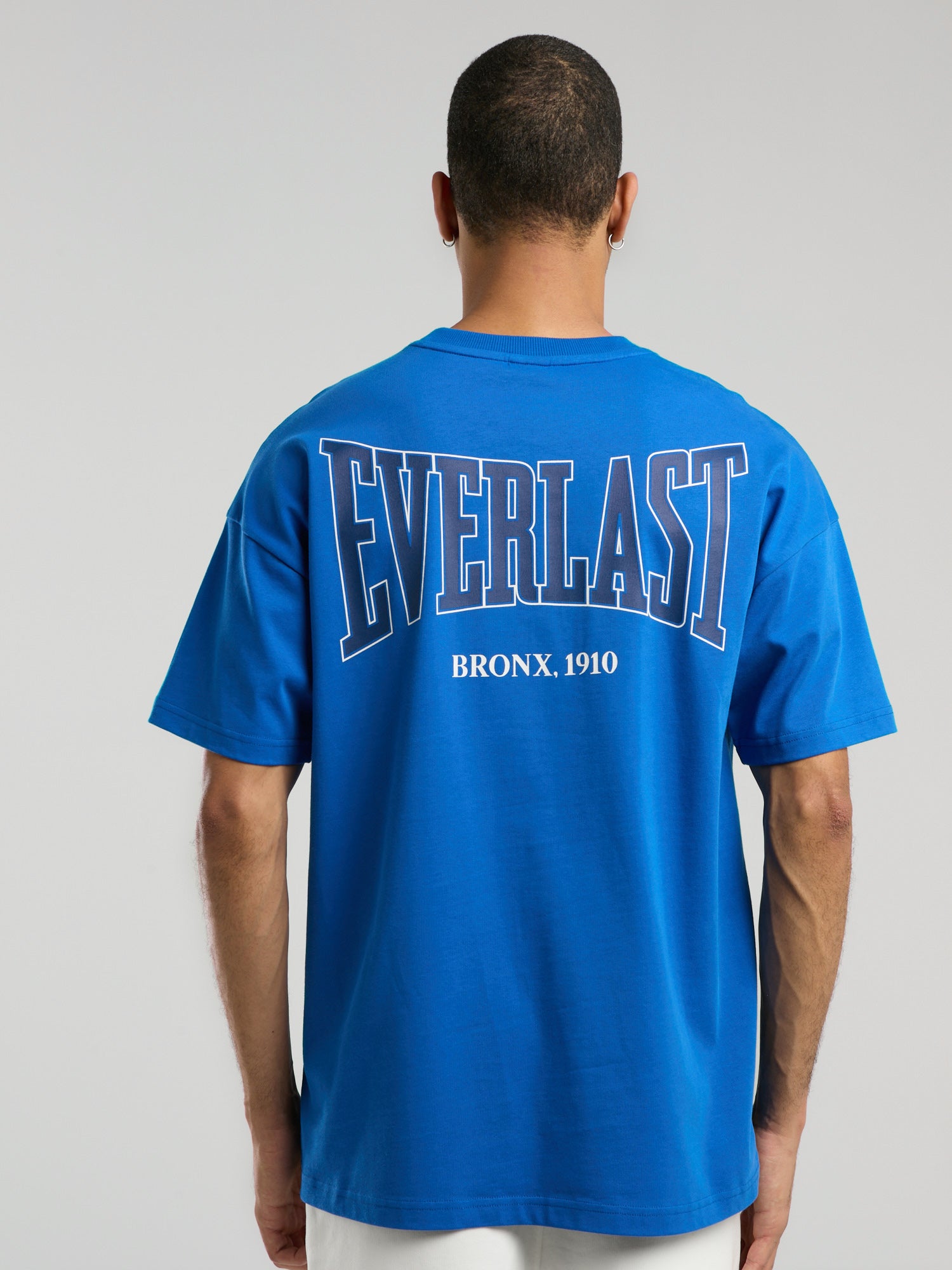 Ever Classics Oversize Arkası Baskılı Koyu İndigo Erkek Tişört - 7