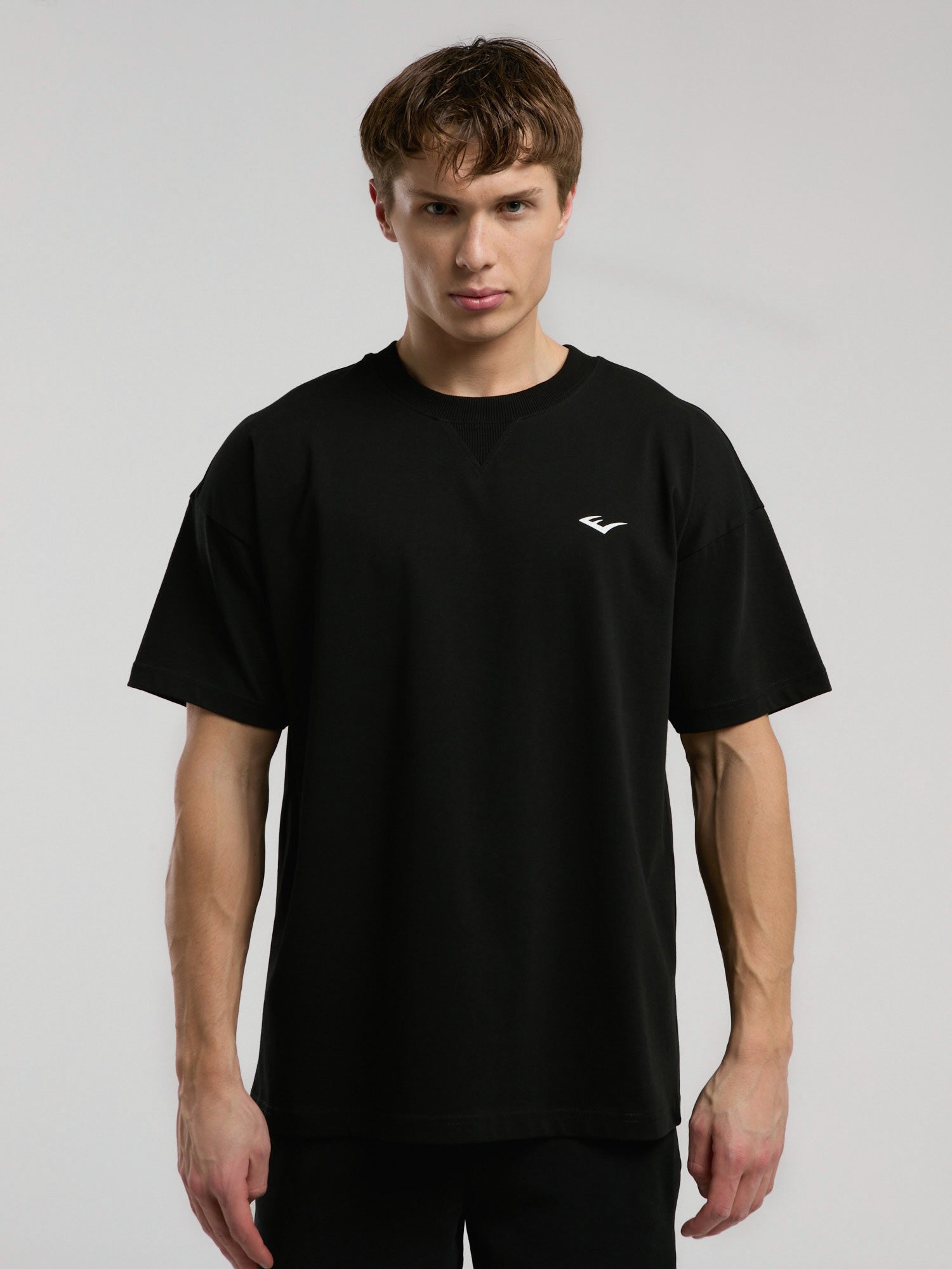 Ever Classics Oversize Arkası Baskılı  Siyah Erkek Tişört - 3