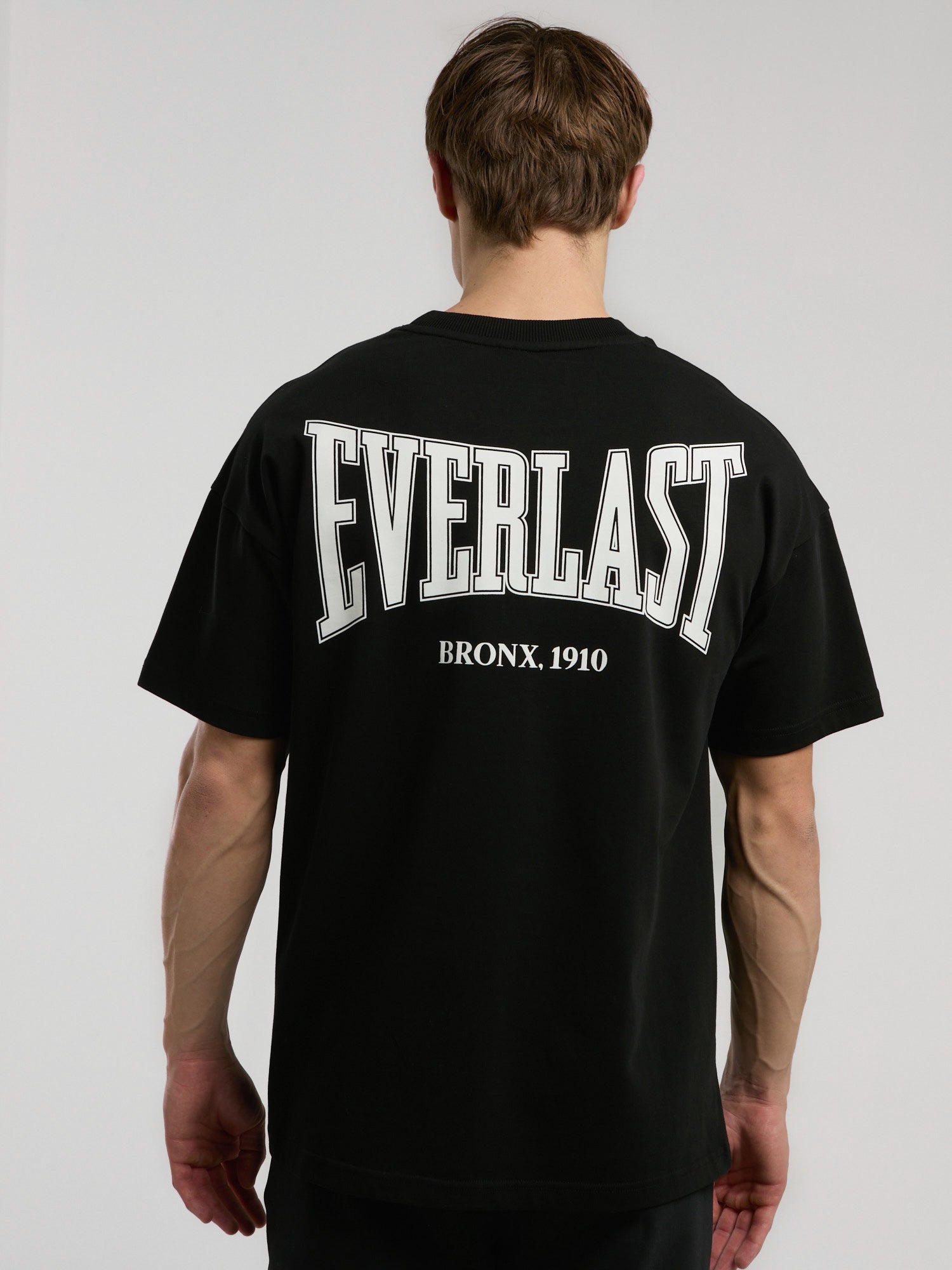 Ever Classics Oversize Arkası Baskılı  Siyah Erkek Tişört - 6