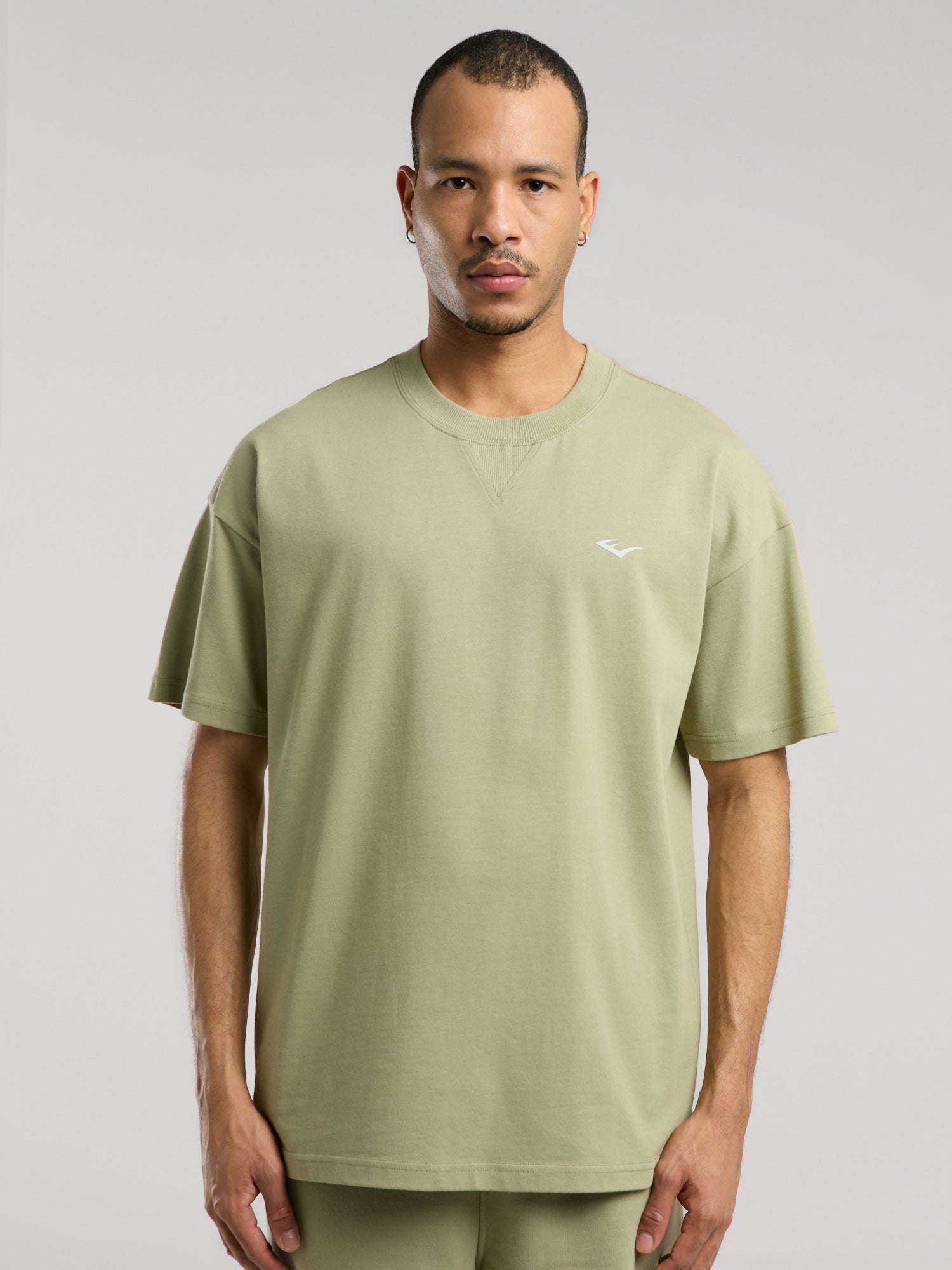 Ever Classics Oversize Arkası Baskılı  Yeşil Erkek Tişört - 3