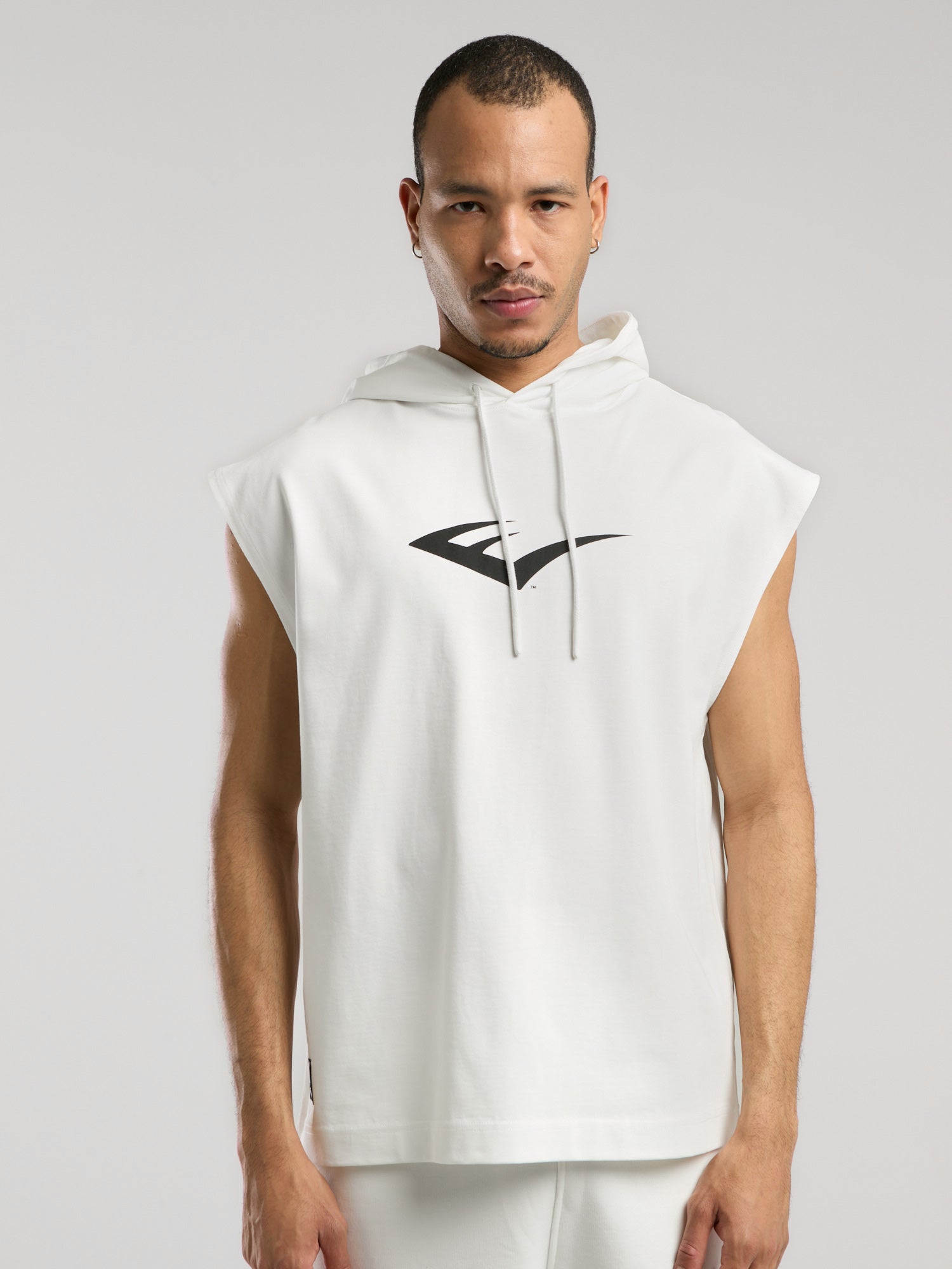 Ever Classics Oversize Beyaz Erkek Kolsuz Sweatshirt