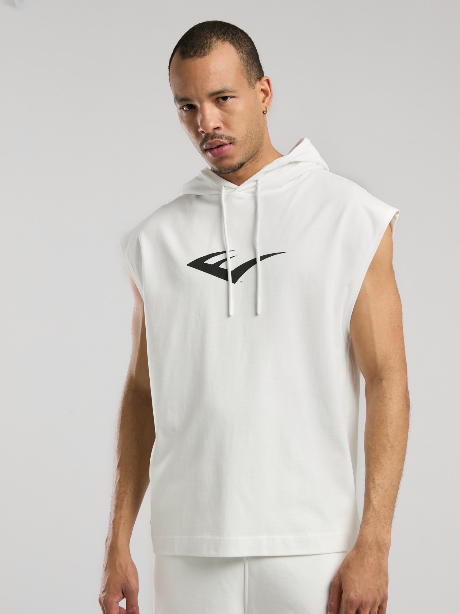 Ever Classics Oversize Beyaz Erkek Kolsuz Sweatshirt - 3