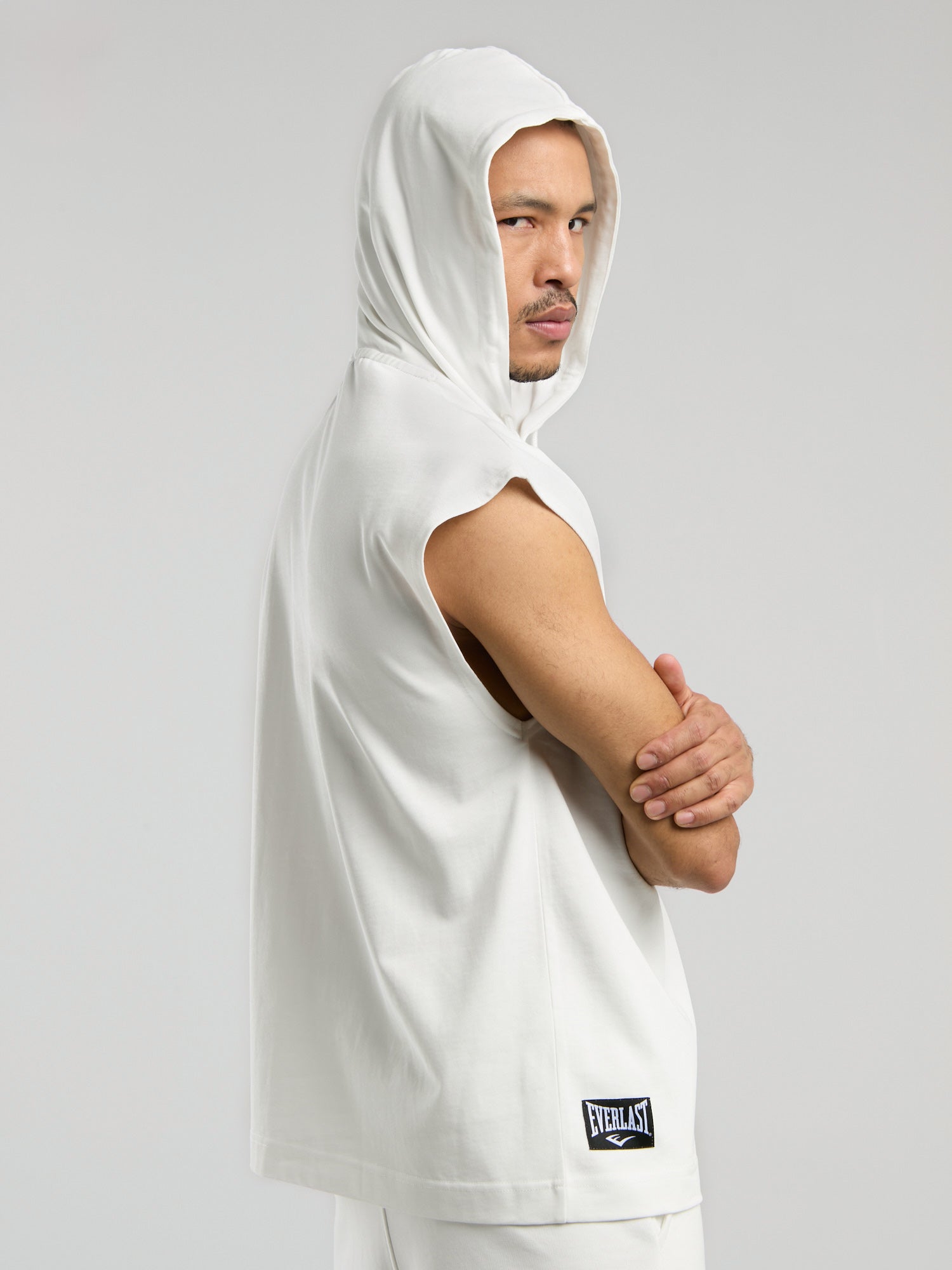 Ever Classics Oversize Beyaz Erkek Kolsuz Sweatshirt - 4