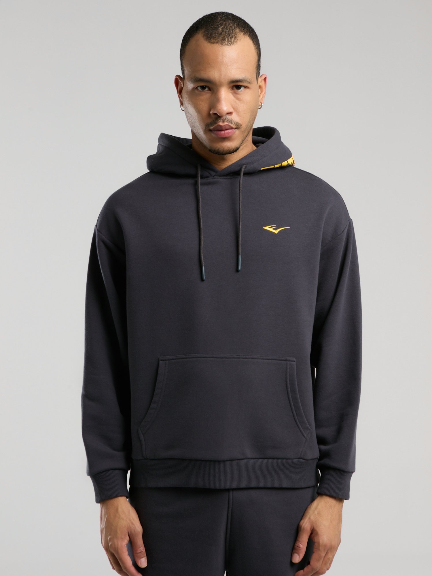 Ever Classics  Comfort Füme Kapüşon Baskılı Erkek Sweatshirt