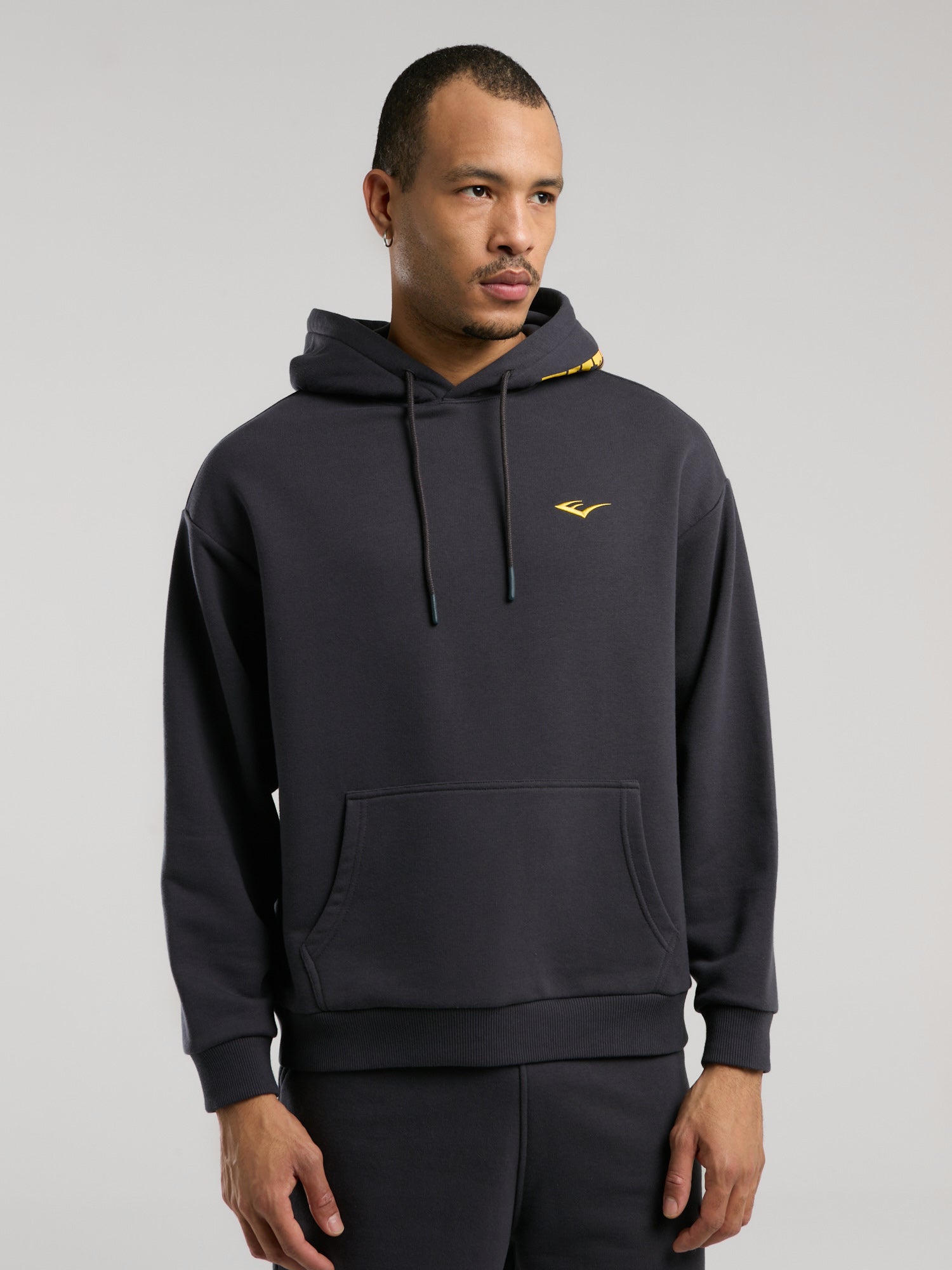 Ever Classics  Comfort Füme Kapüşon Baskılı Erkek Sweatshirt - 4