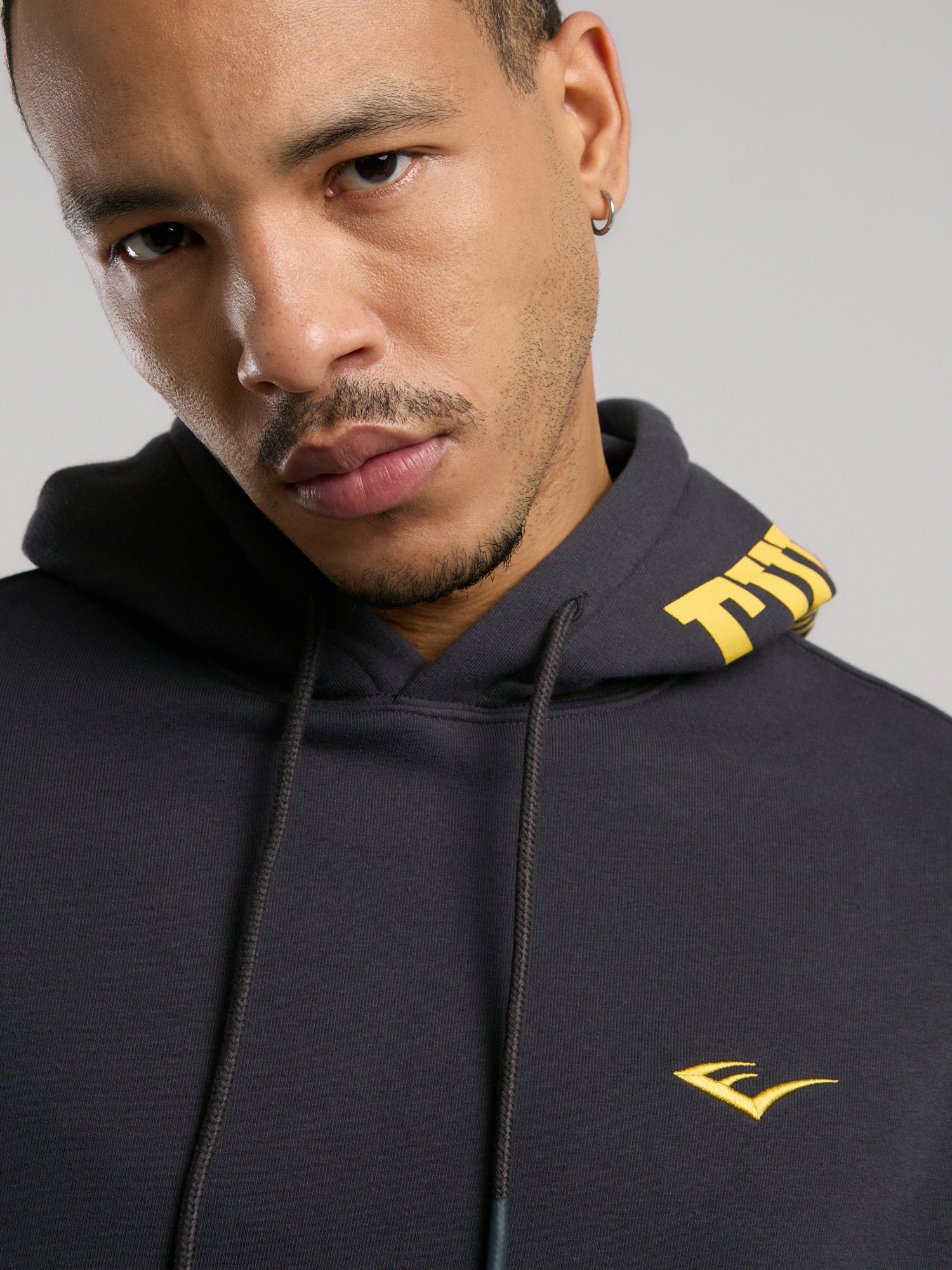 Ever Classics  Comfort Füme Kapüşon Baskılı Erkek Sweatshirt - 5