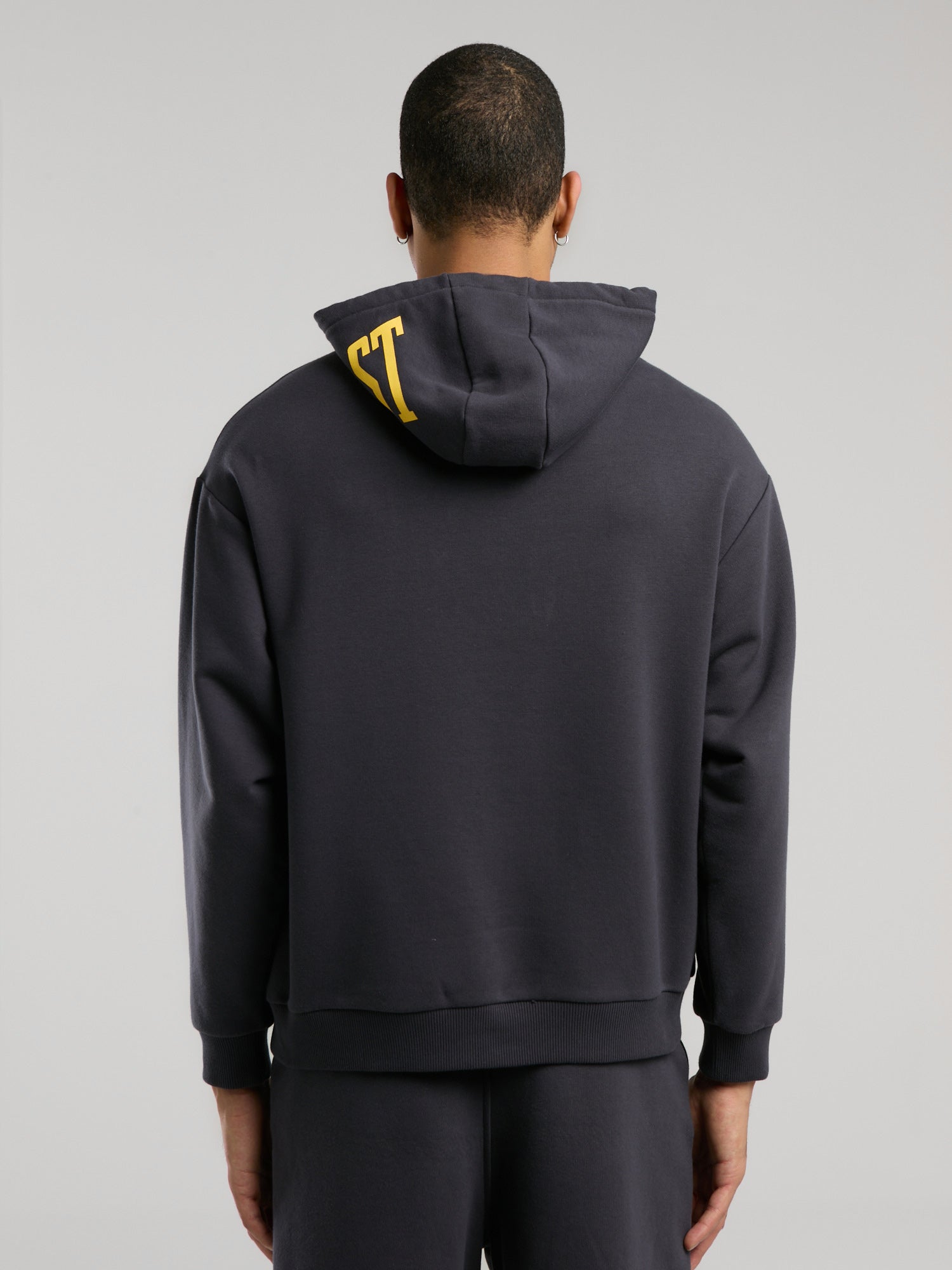 Ever Classics  Comfort Füme Kapüşon Baskılı Erkek Sweatshirt - 7