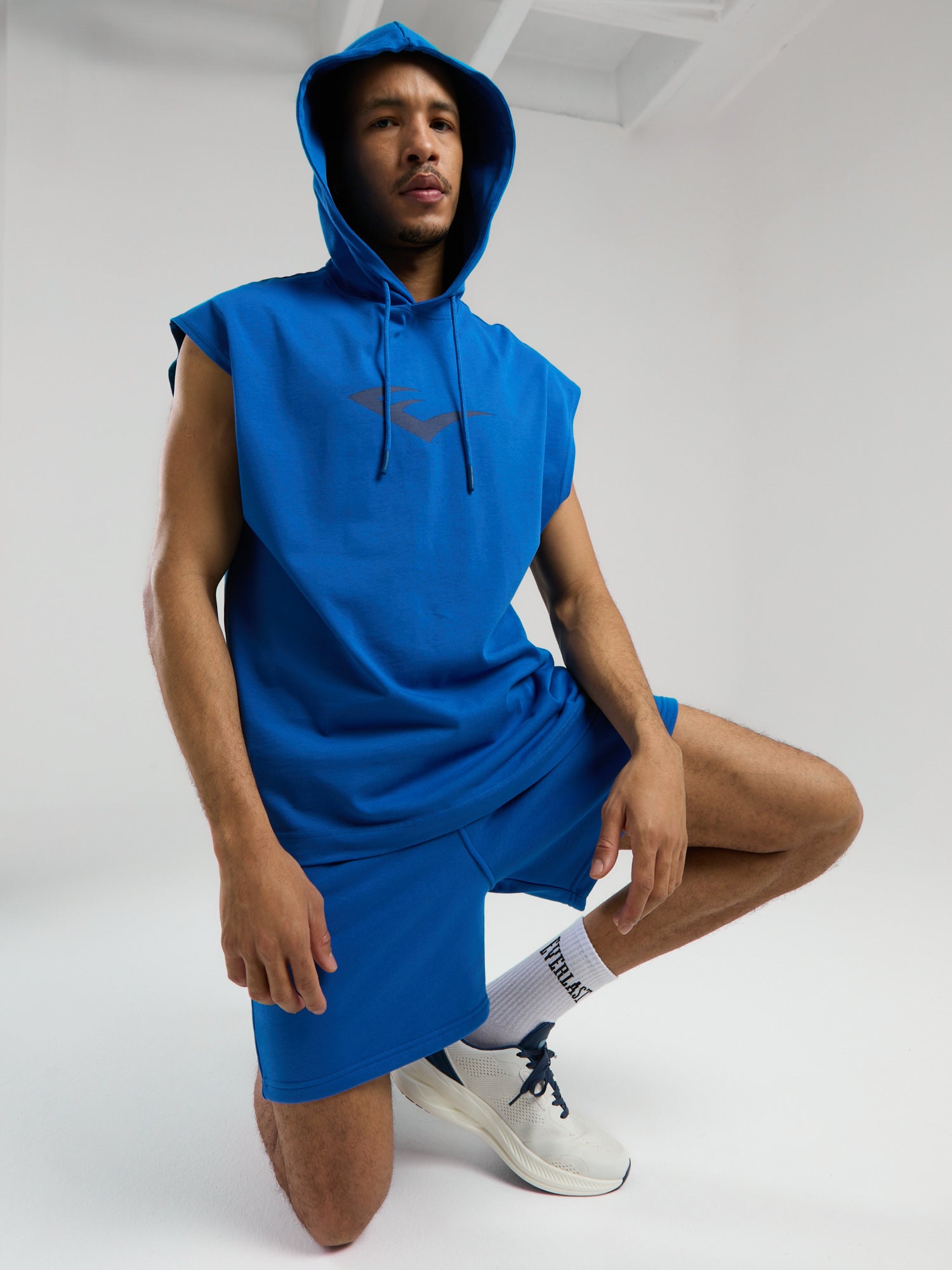 Ever Classics Oversize Koyu İndigo Erkek Kolsuz Sweatshirt - 5