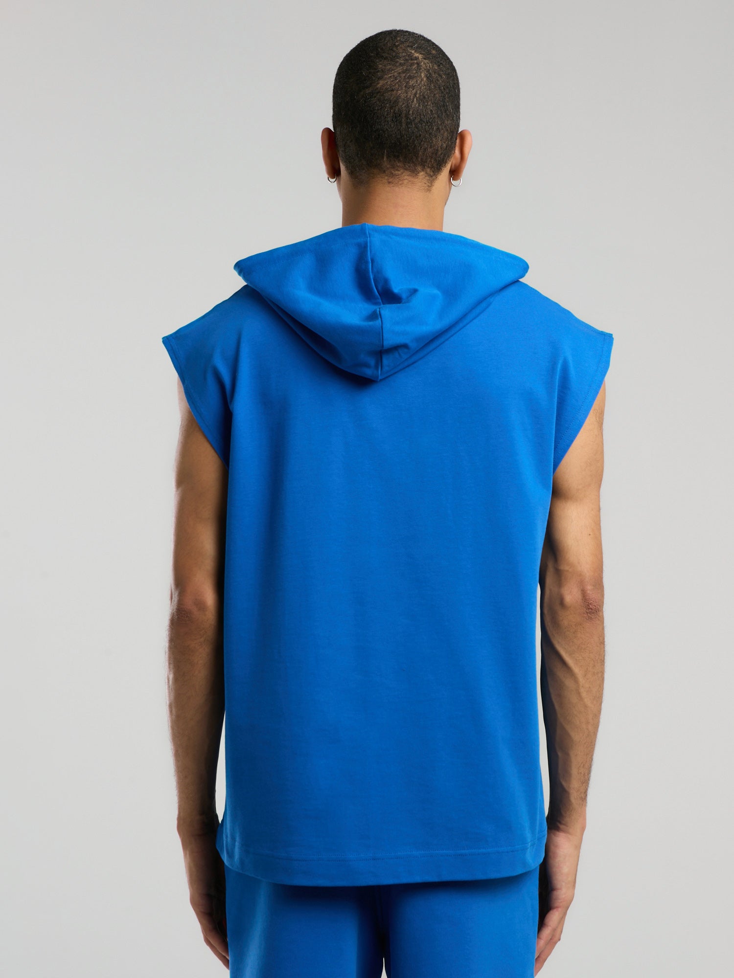 Ever Classics Oversize Koyu İndigo Erkek Kolsuz Sweatshirt - 7