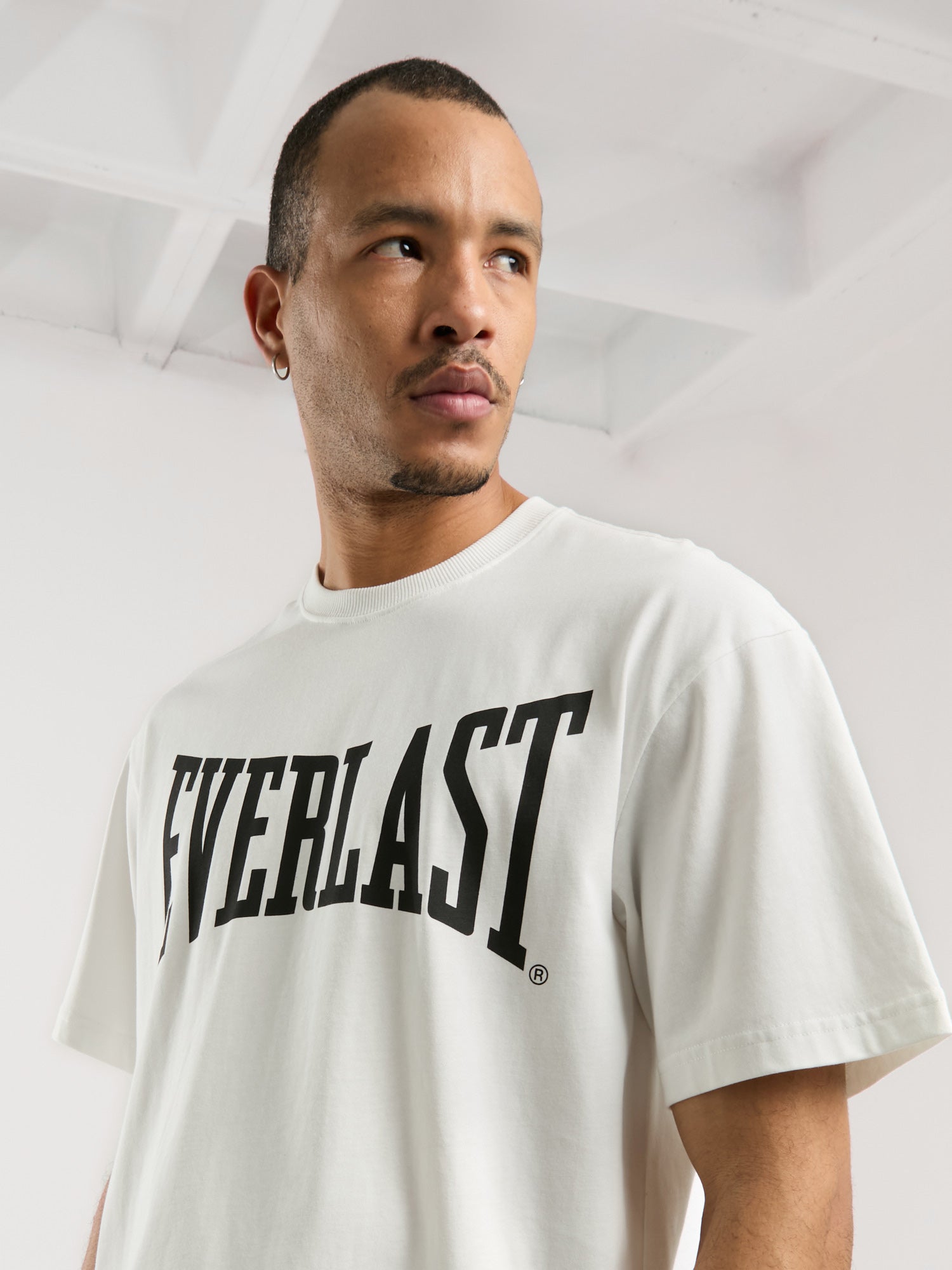 Ever Classics Comfort Logo Beyaz Erkek Tişört - 4