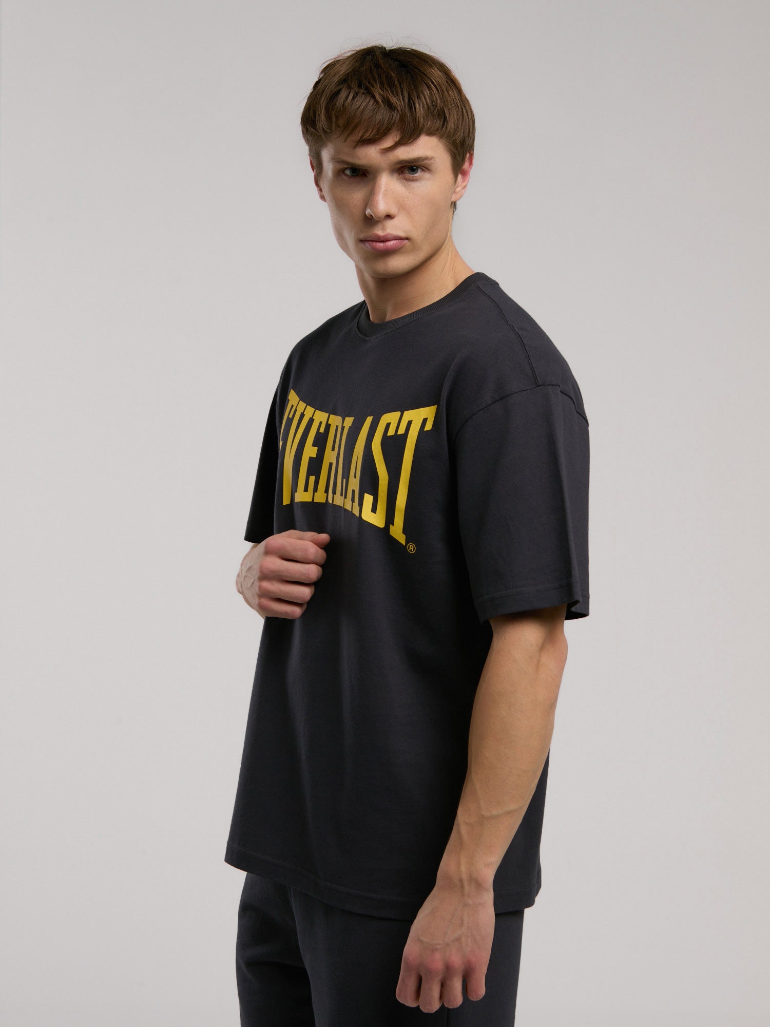 Ever Classics Comfort Logo Füme Erkek Tişört - 4