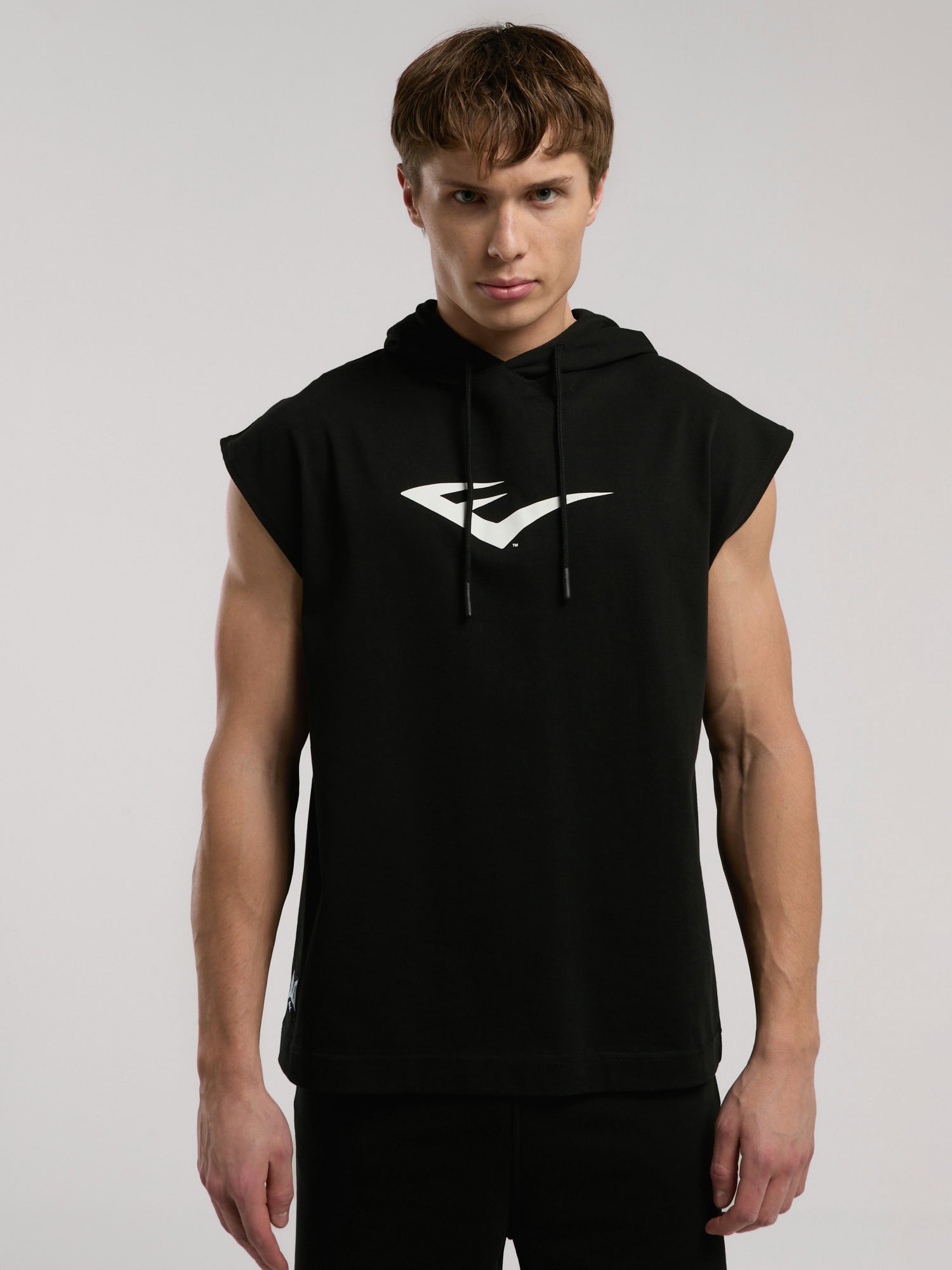 Ever Classics Oversize Siyah Erkek Kolsuz Sweatshirt