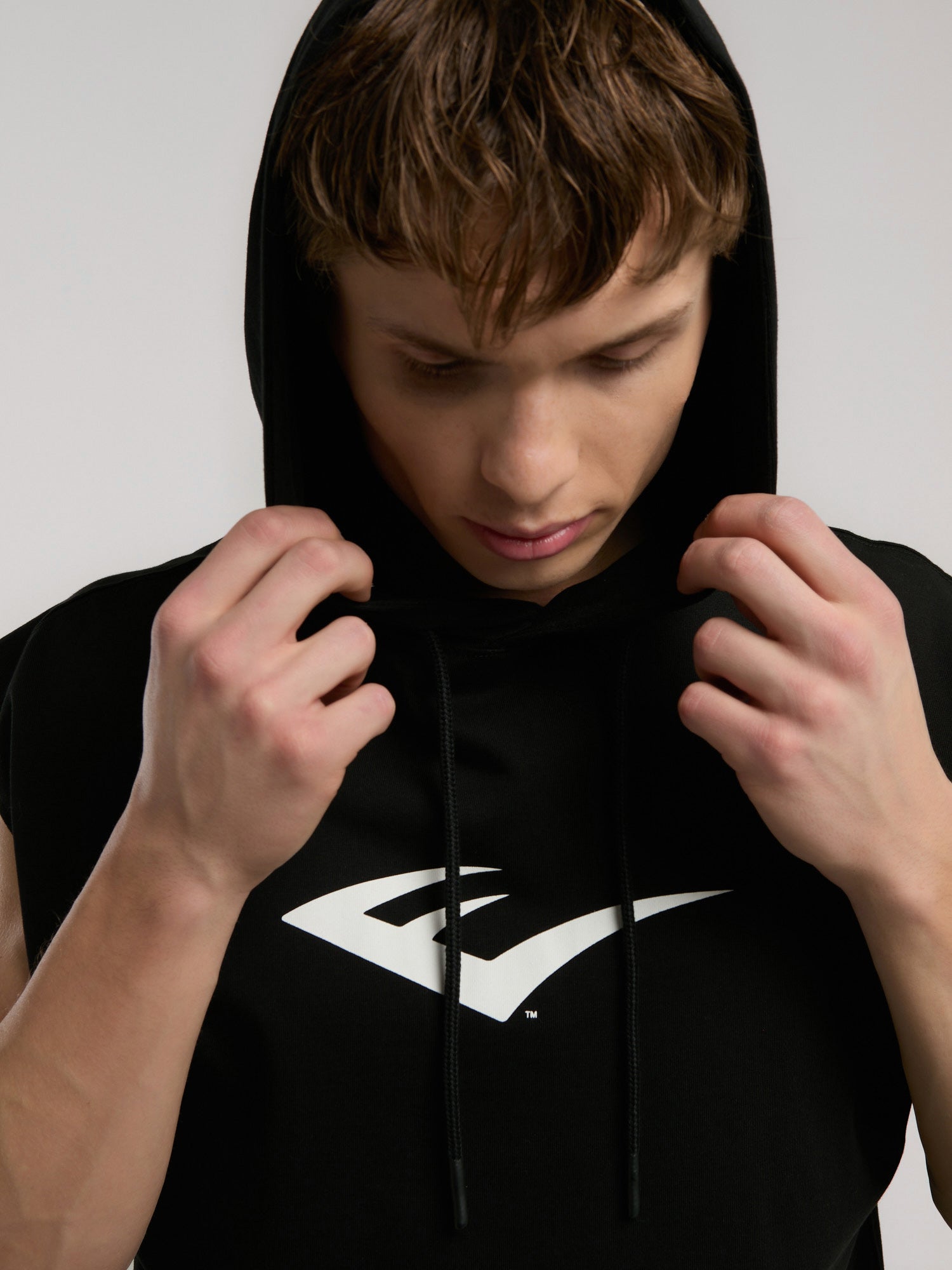 Ever Classics Oversize Siyah Erkek Kolsuz Sweatshirt - 3