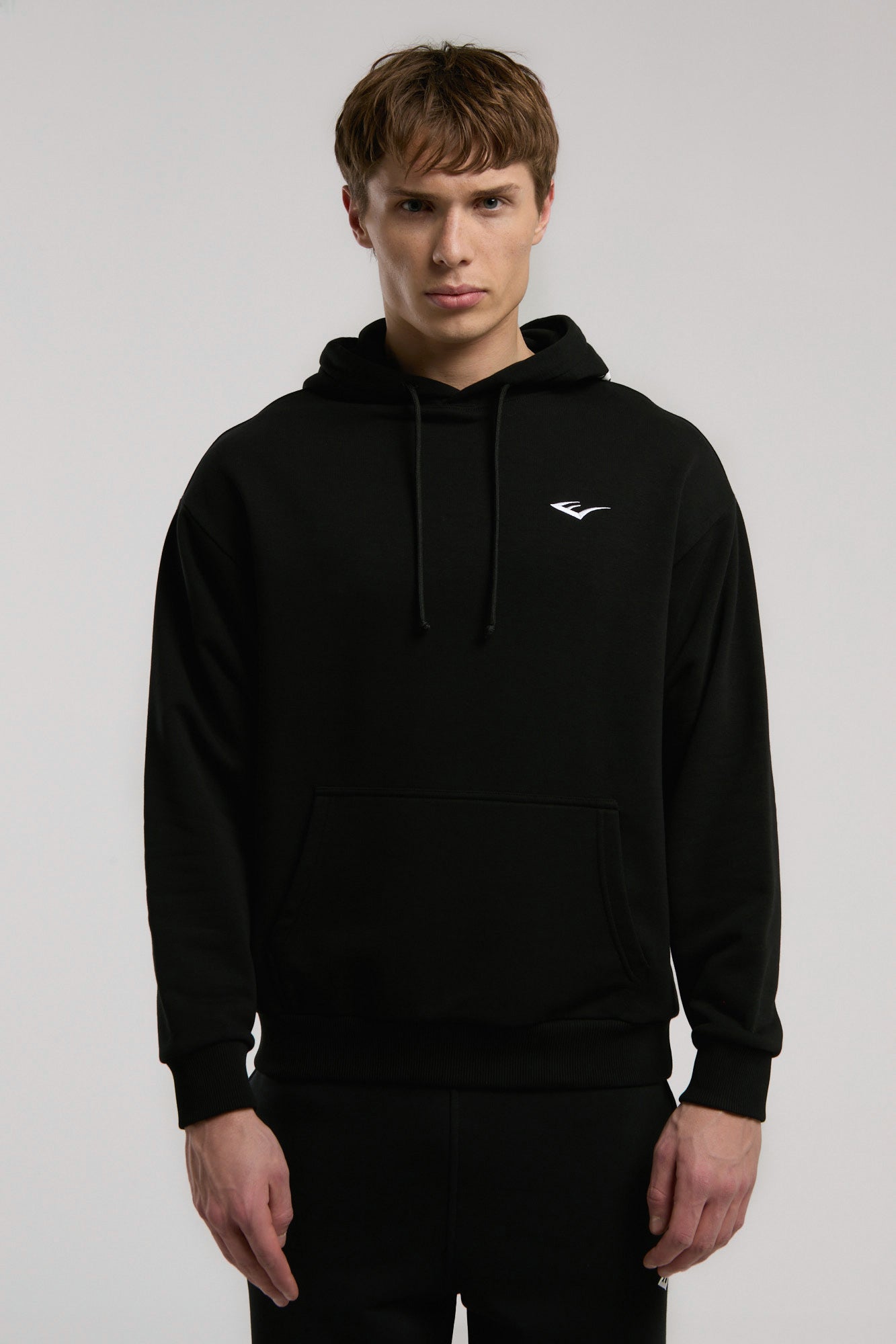 Ever Classics Comfort Siyah Kapüşon Baskılı Erkek Sweatshirt