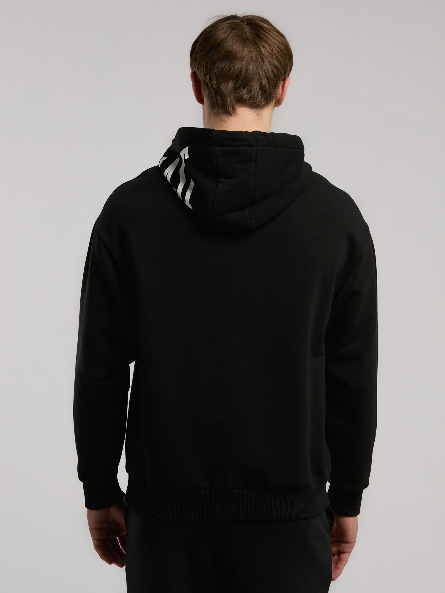 Ever Classics Comfort Siyah Kapüşon Baskılı Erkek Sweatshirt - 6