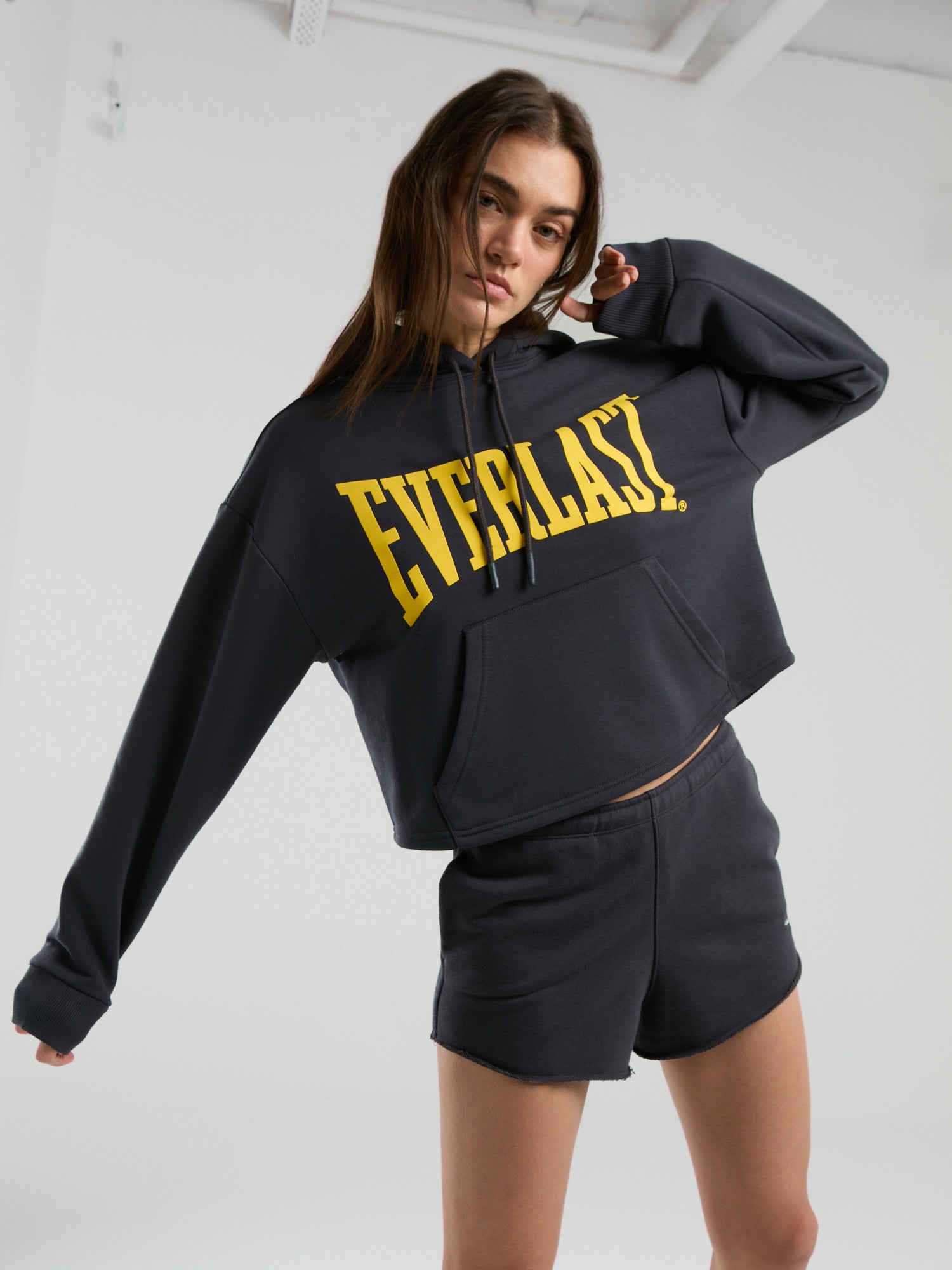 Ever Classics Wmn Füme Kadın Kapüşonlu Sweatshirt - 3