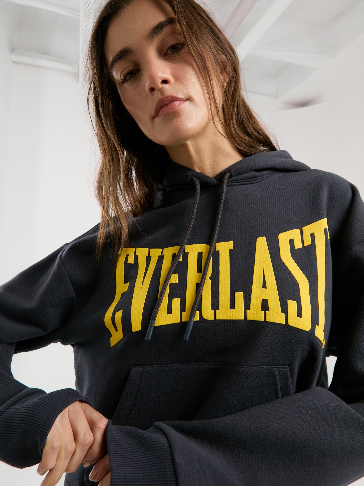 Ever Classics Wmn Füme Kadın Kapüşonlu Sweatshirt - 5
