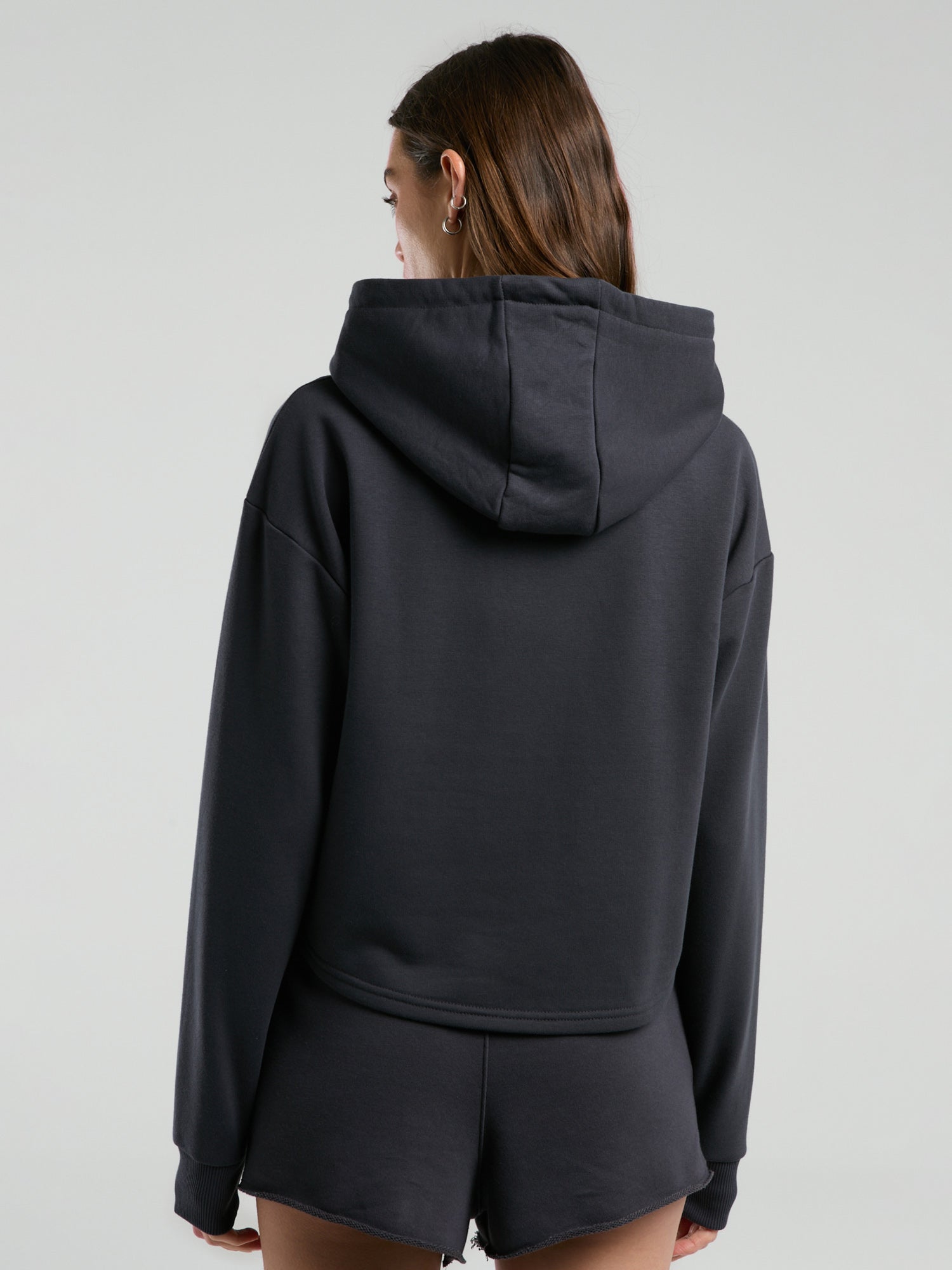 Ever Classics Wmn Füme Kadın Kapüşonlu Sweatshirt - 7