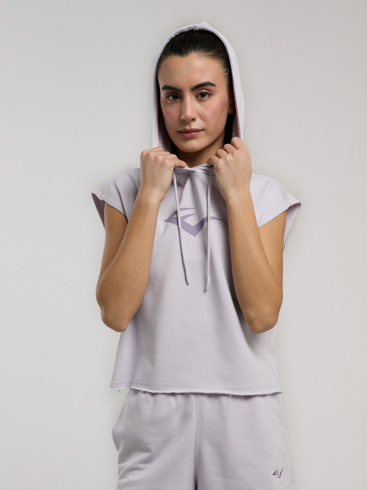 Ever Classics Wmn Lila Kadın Crop Kapüşonlu Kolsuz Sweatshirt - 4