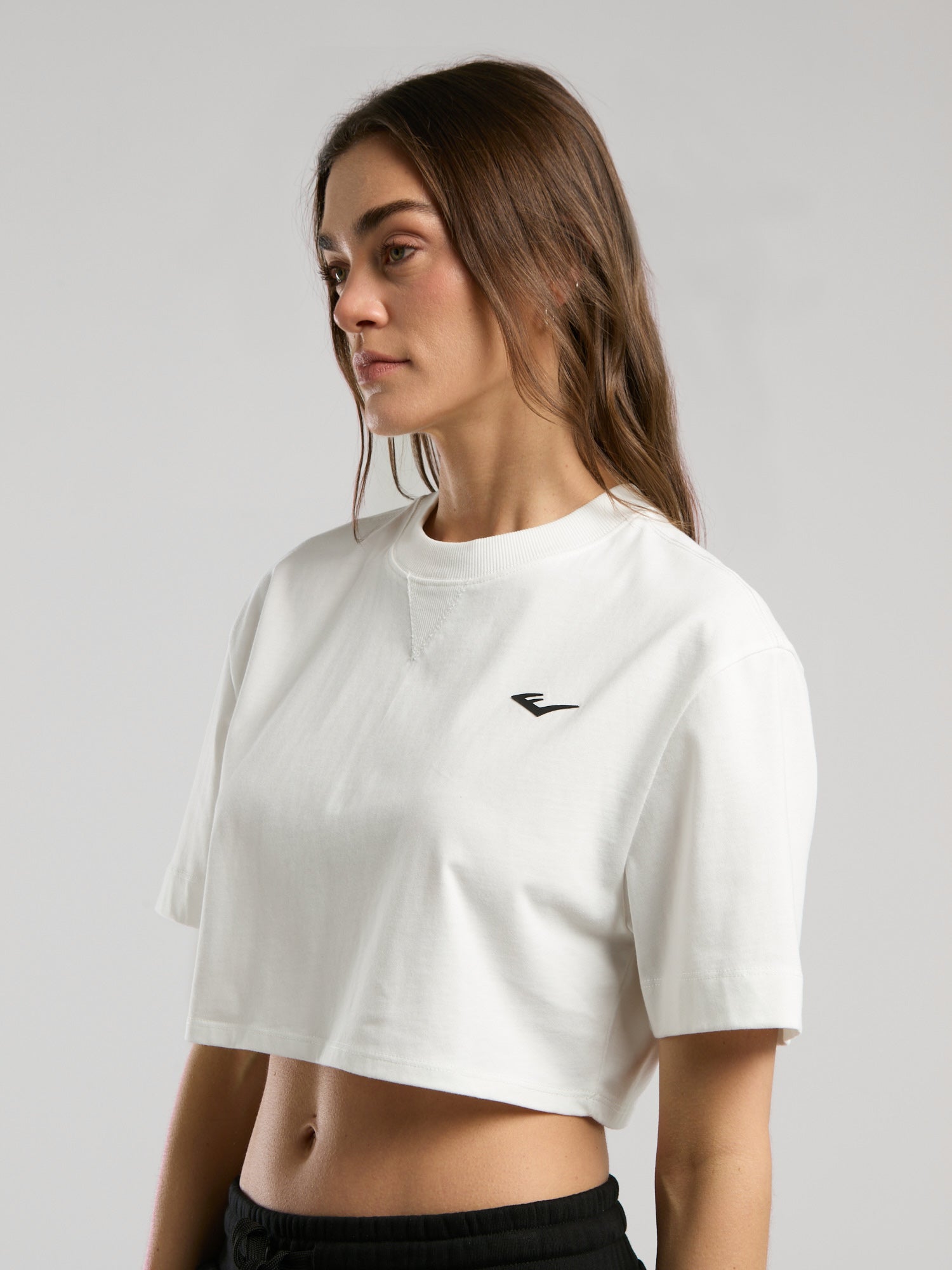 Ever Classics Wmn Comfort Beyaz Kadın Crop Tişört - 4