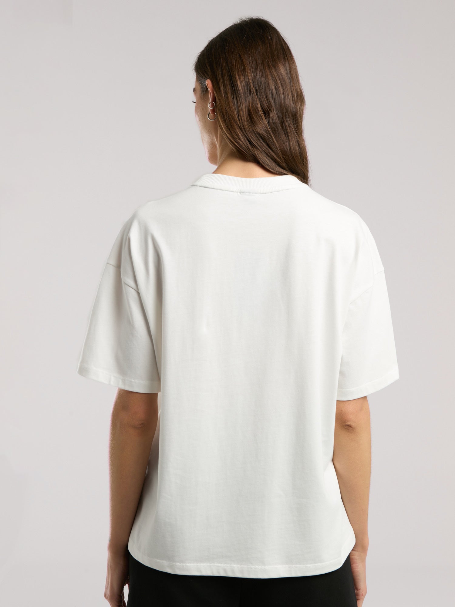 Ever Classics Wmn Oversize Beyaz Kadın Tişört - 3