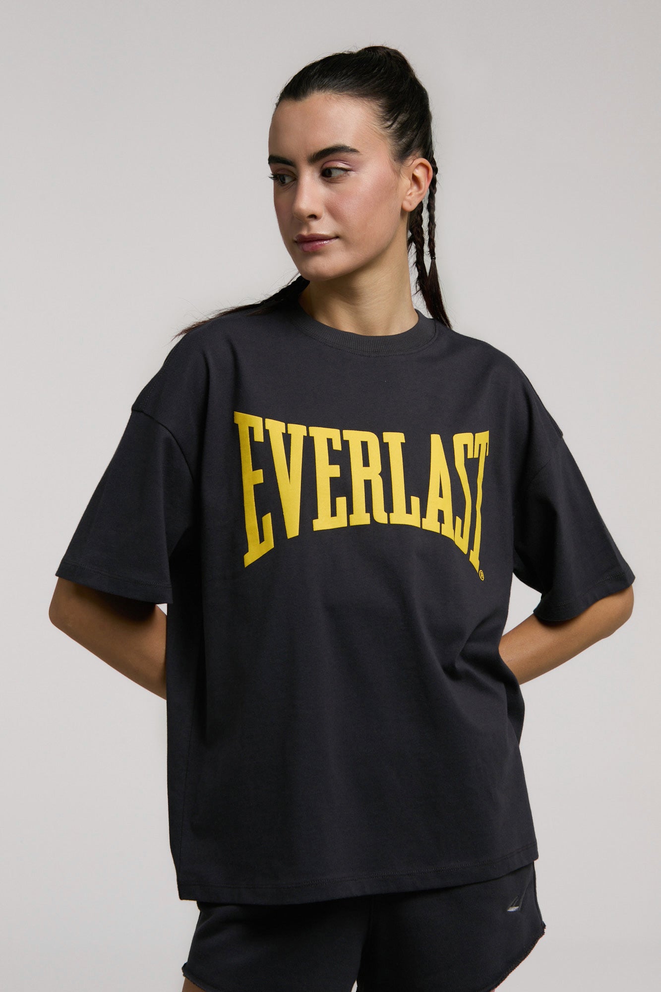 Ever Classics Wmn Oversize Füme Kadın Tişört - 4