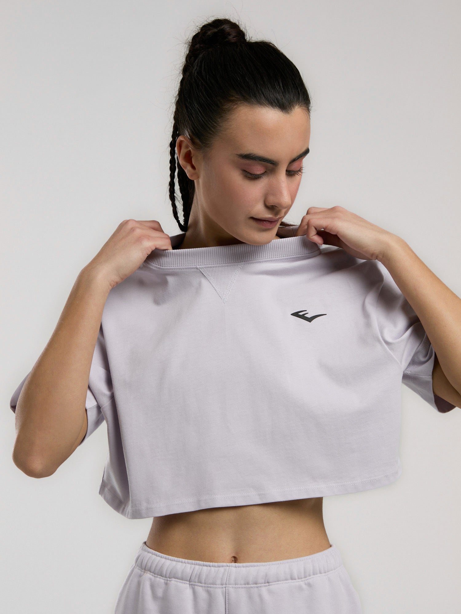 Ever Classics Wmn Comfort Lila Kadın Crop Tişört - 4