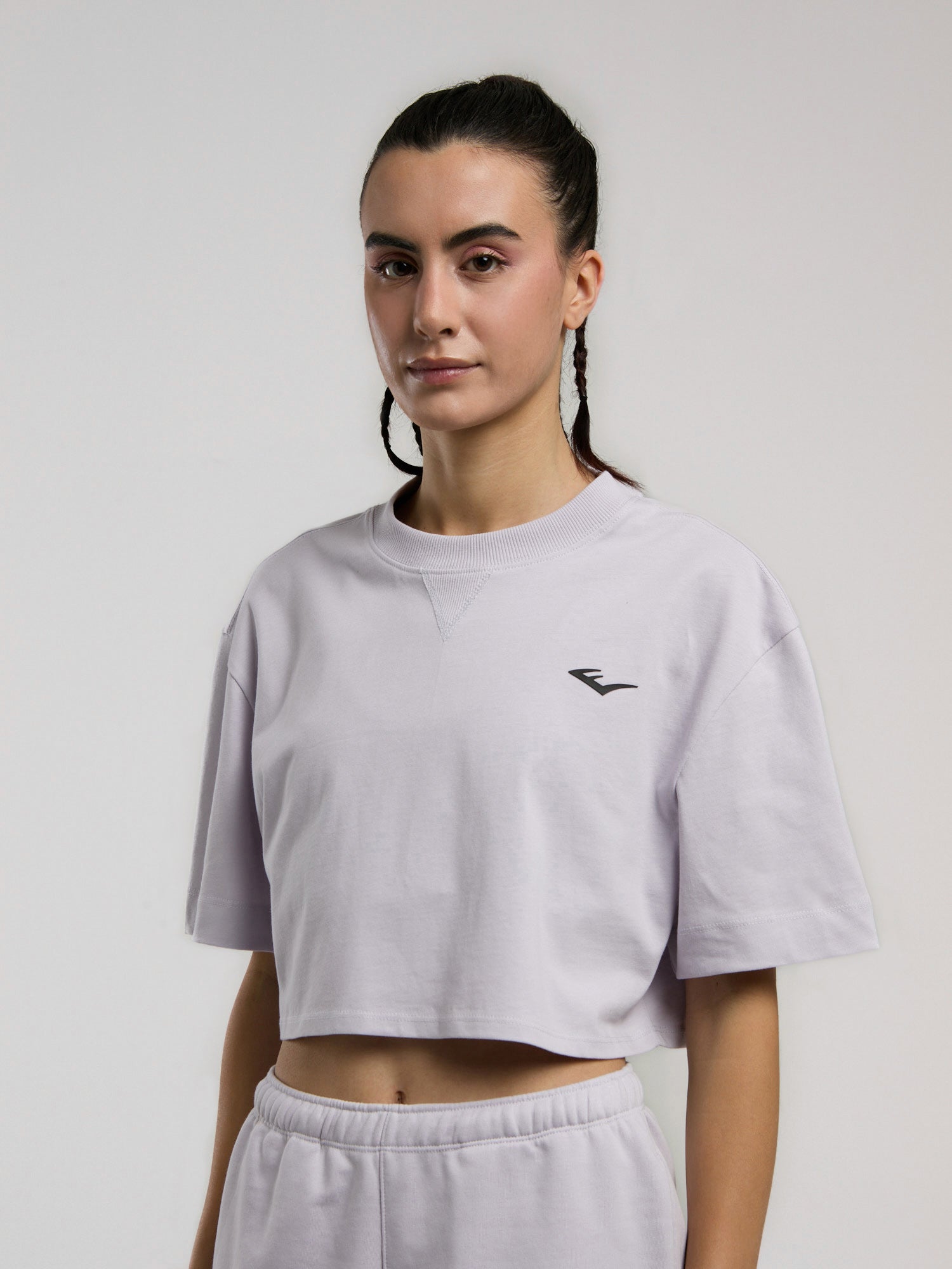 Ever Classics Wmn Comfort Lila Kadın Crop Tişört - 5