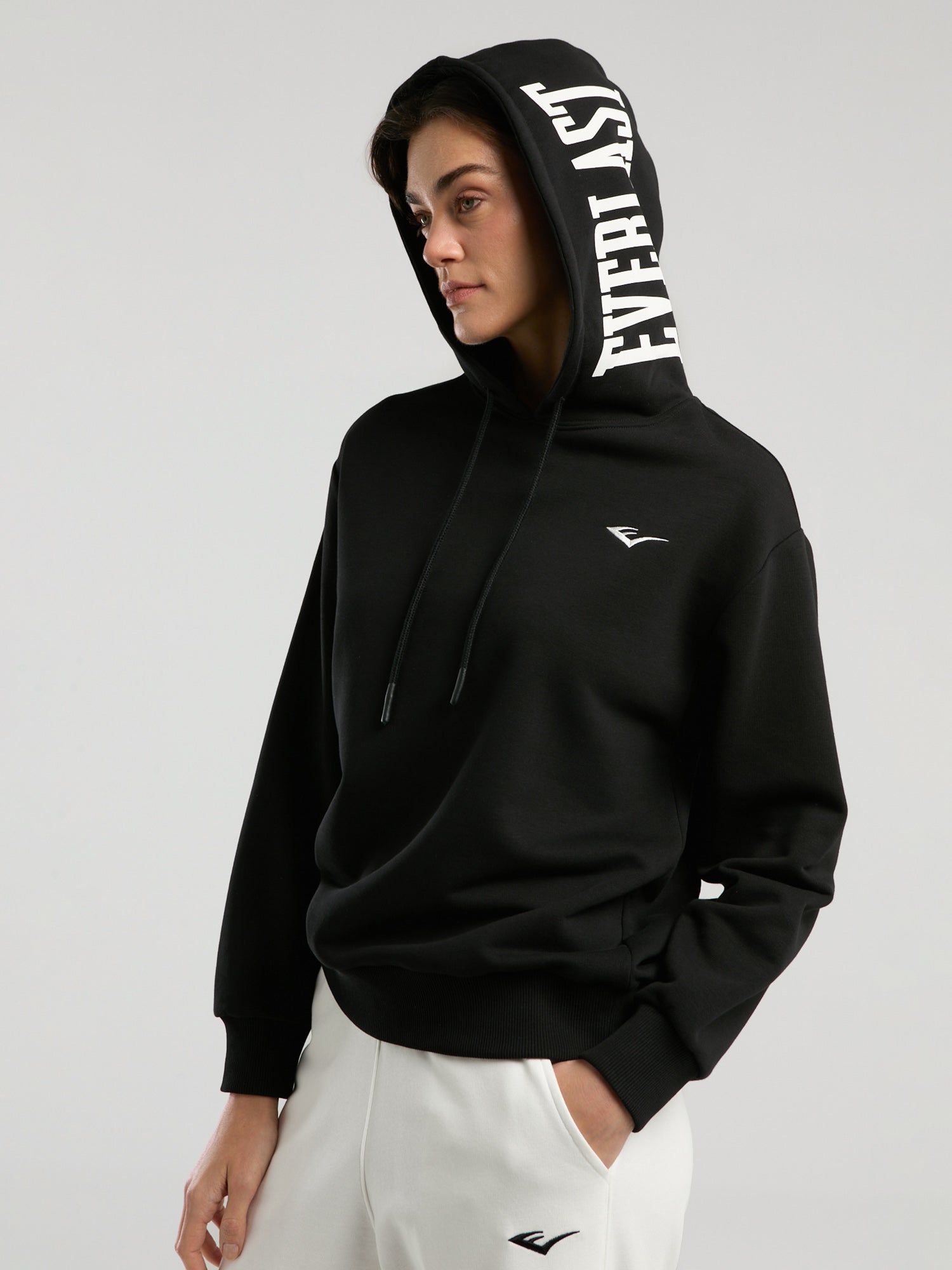 Ever Classics Wmn Comfort Siyah Kadın Kapüşonlu Sweatshirt - 5