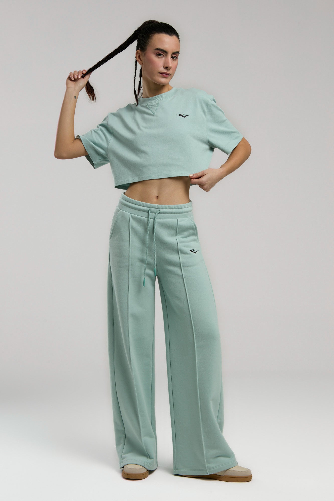 Ever Classics Wmn Comfort Su Yeşili Kadın Crop Tişört - 7