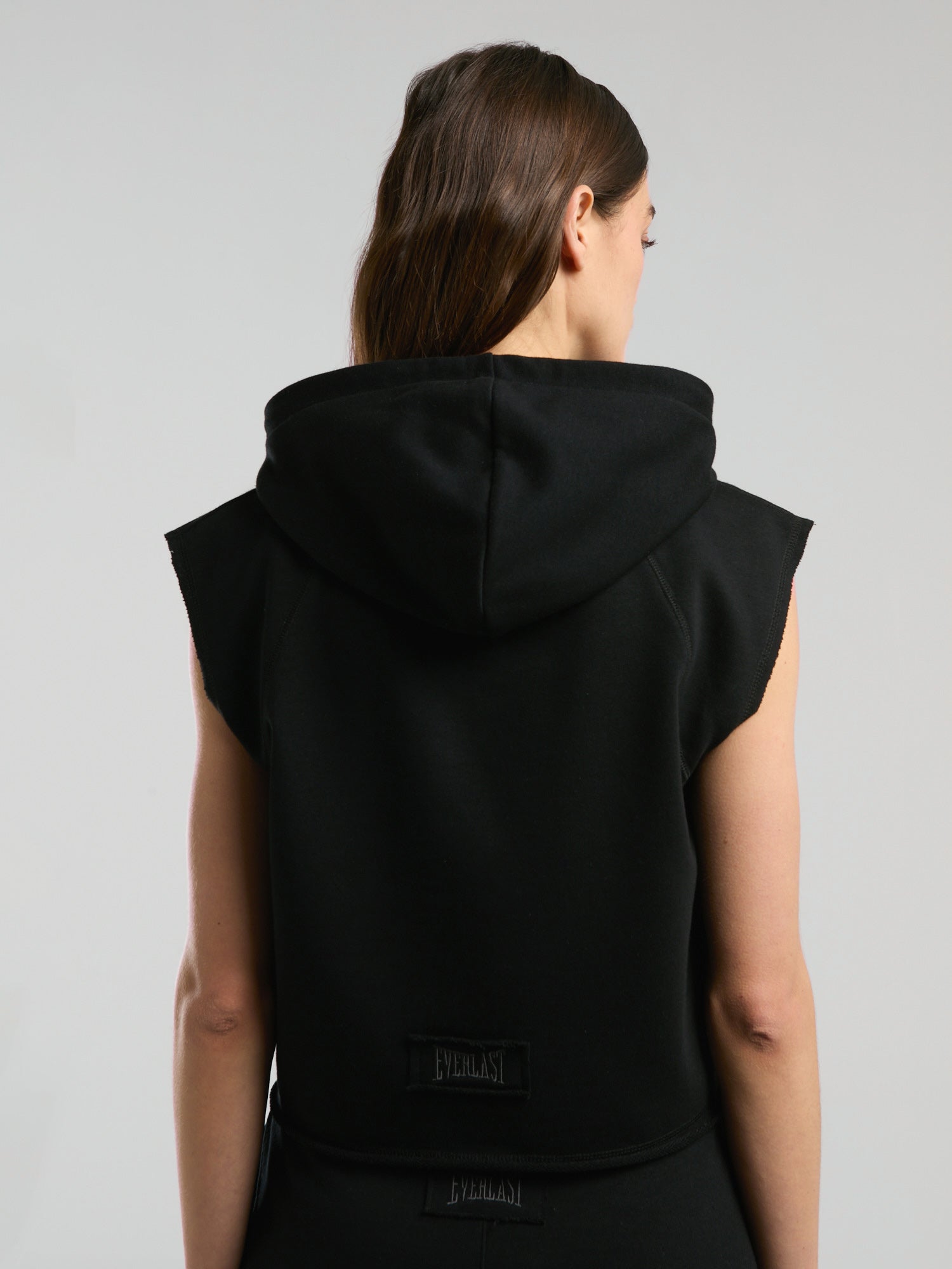 Ever Classics Wmn Siyah Kadın Crop Kapüşonlu Kolsuz Sweatshirt - 6