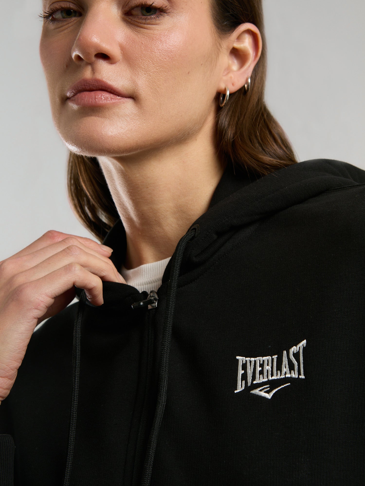 Ever Classics Wmn Siyah Kadın Kapüşonlu Full Zip Sweatshirt - 3