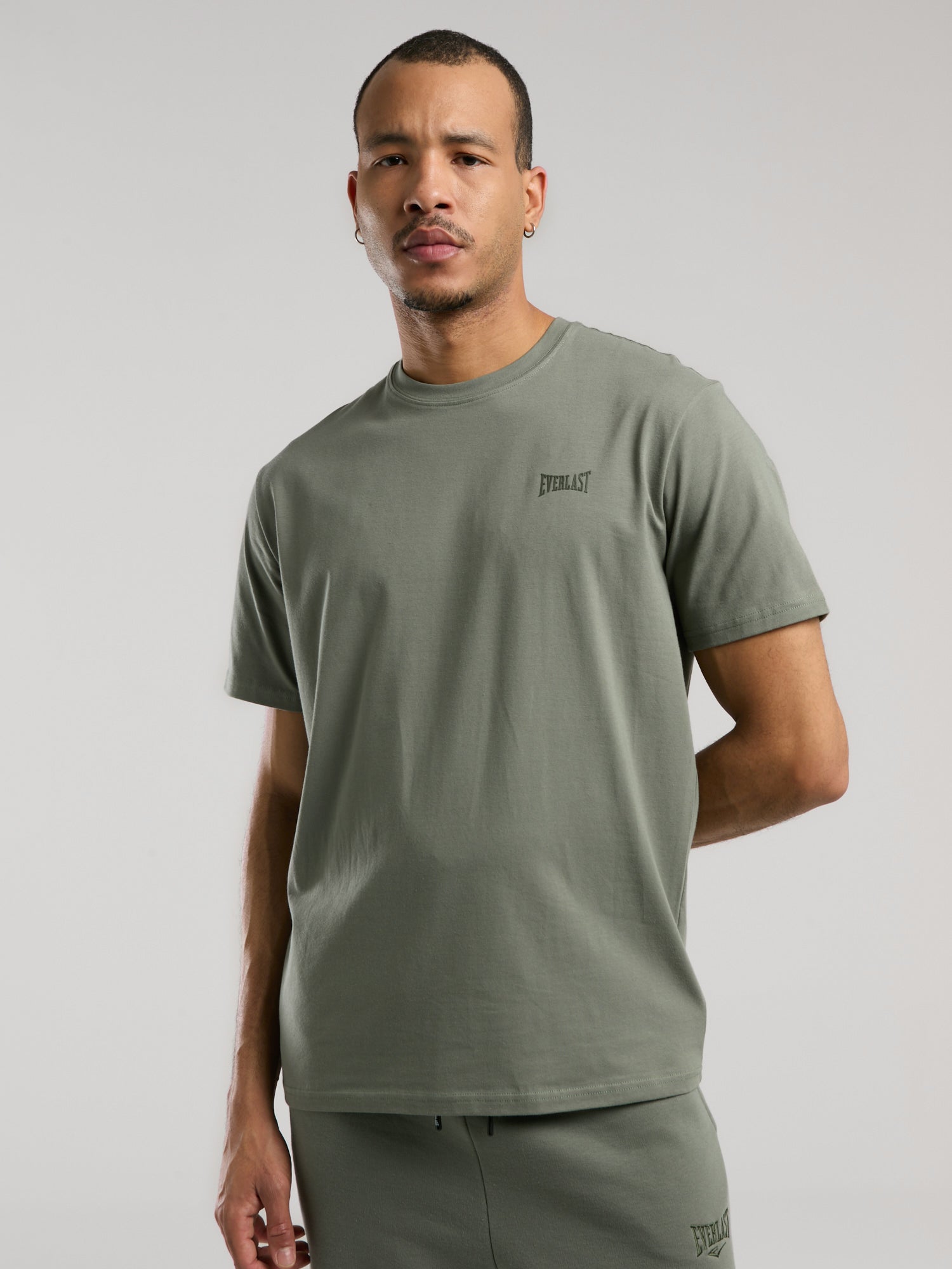 Ever Essentials Basic Regular Haki Erkek Tişört - 4