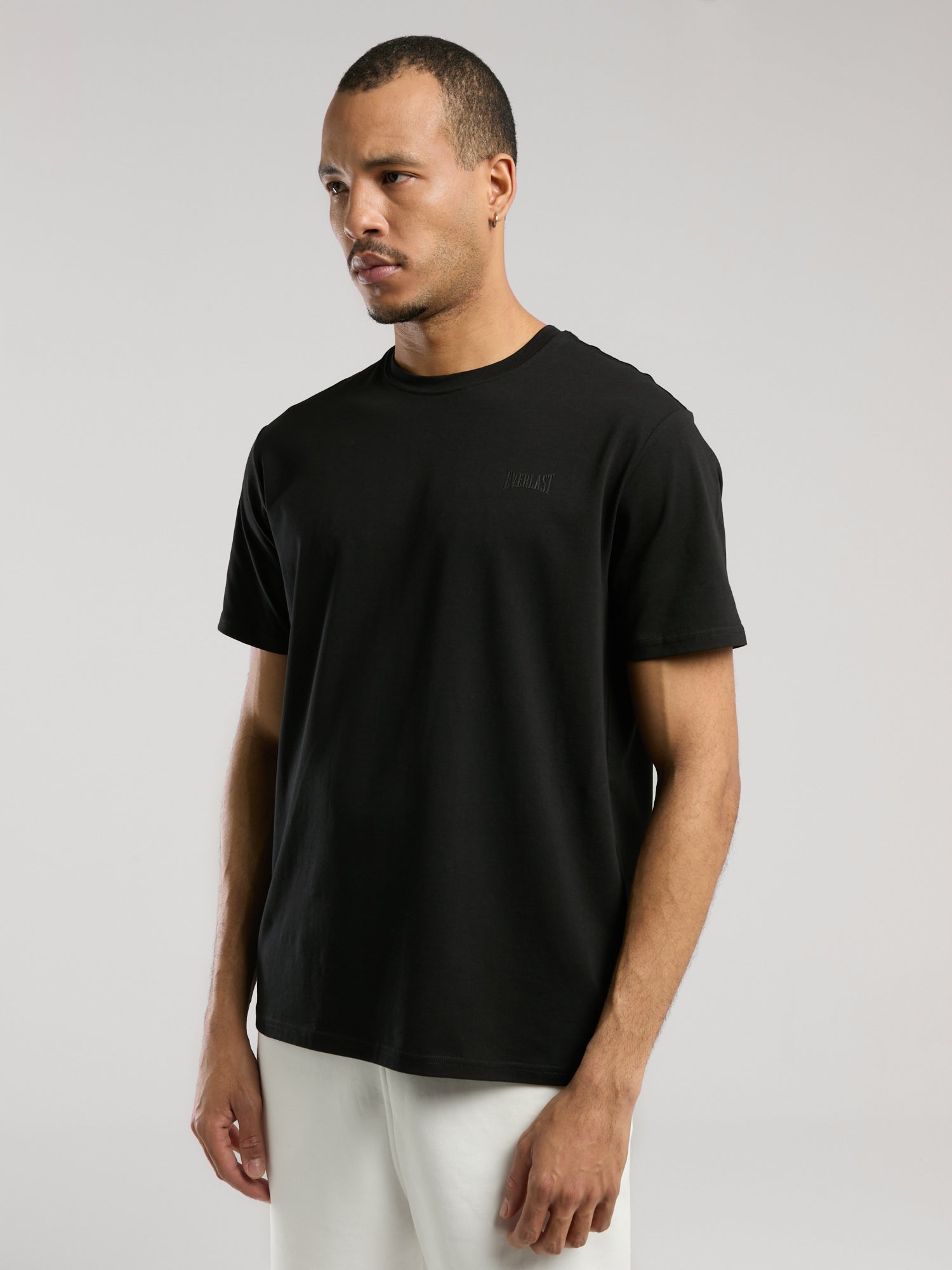 Ever Essentials Basic Regular Siyah Erkek Tişört - 4