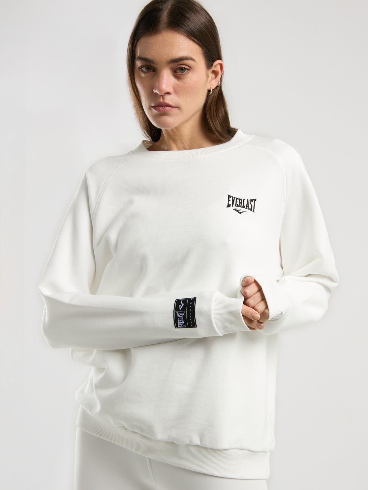 Ever Essentials Beyaz Kadın Sweatshirt - 4