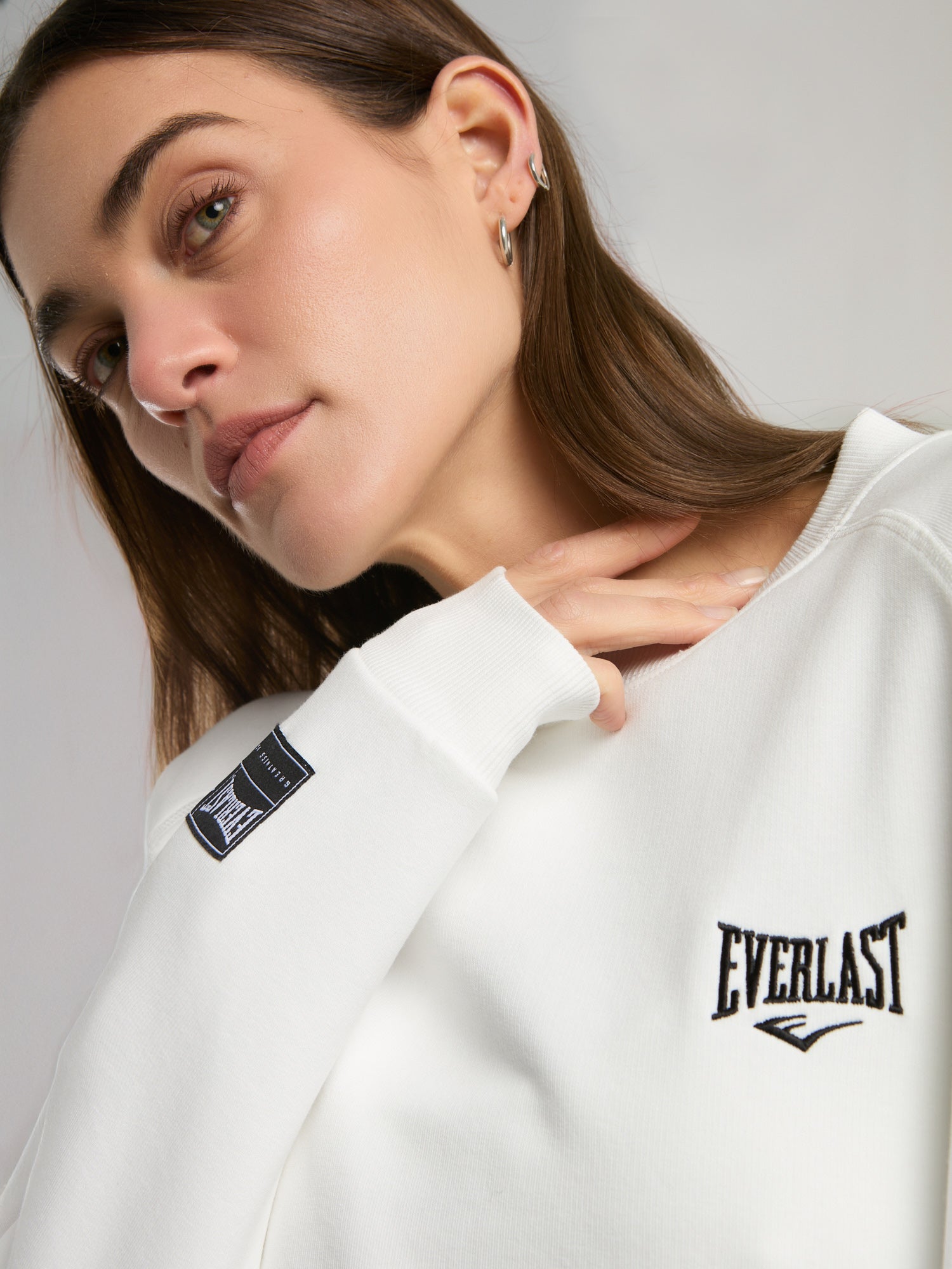 Ever Essentials Beyaz Kadın Sweatshirt - 7