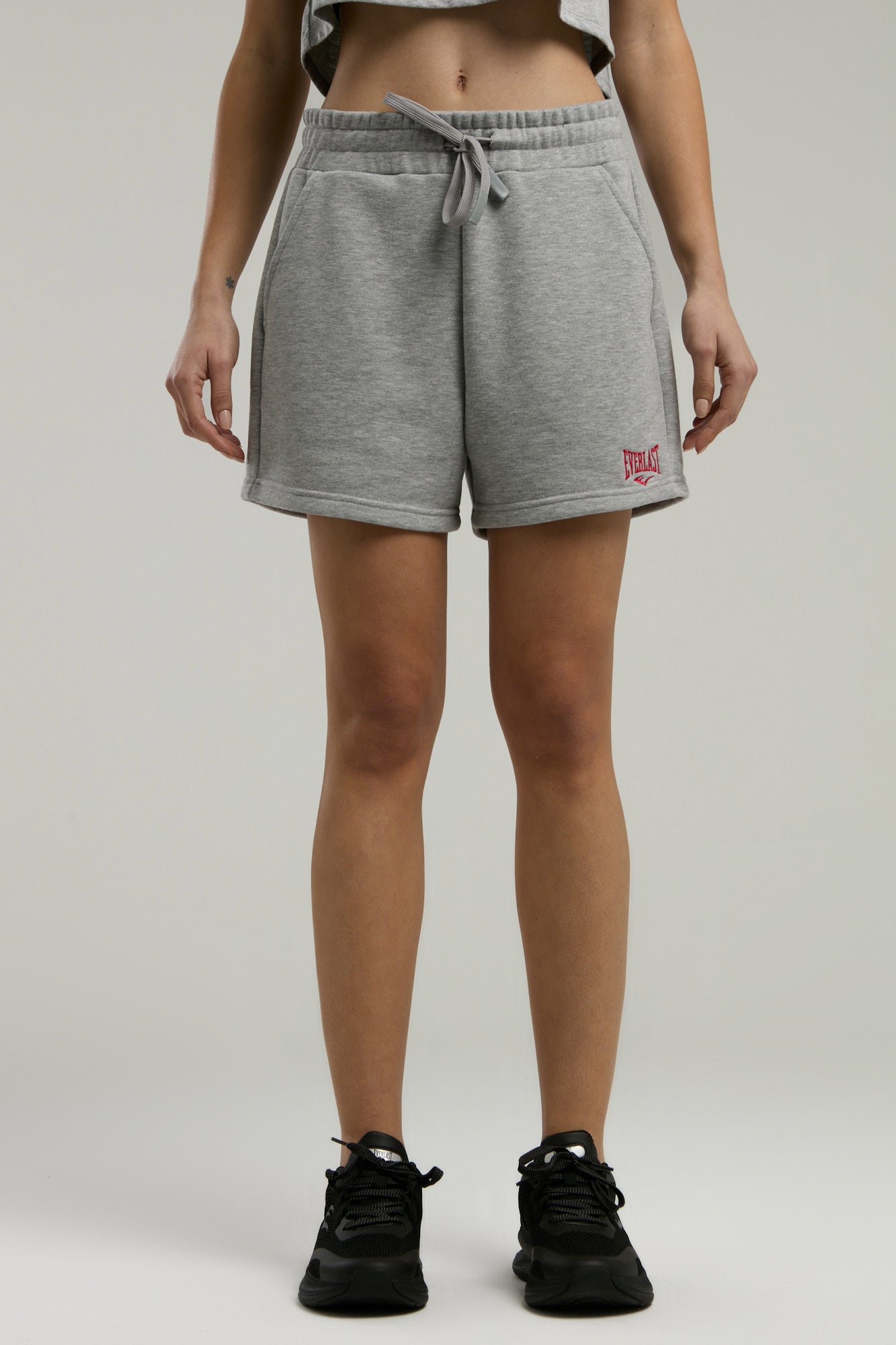 Ever Essentials Gri Melanj Kadın Şort