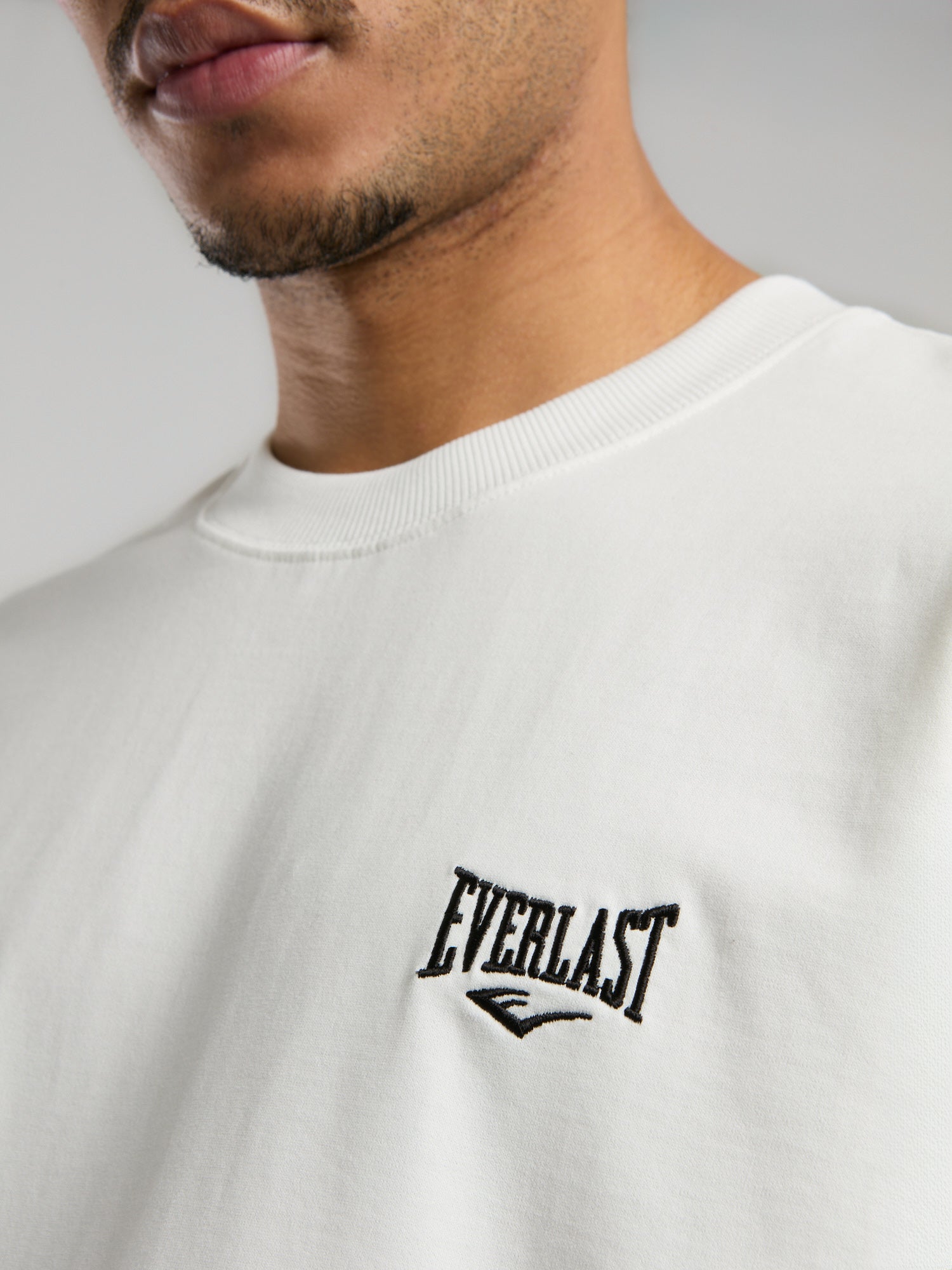 Ever Essentials Oversize Beyaz Erkek Tişört - 3