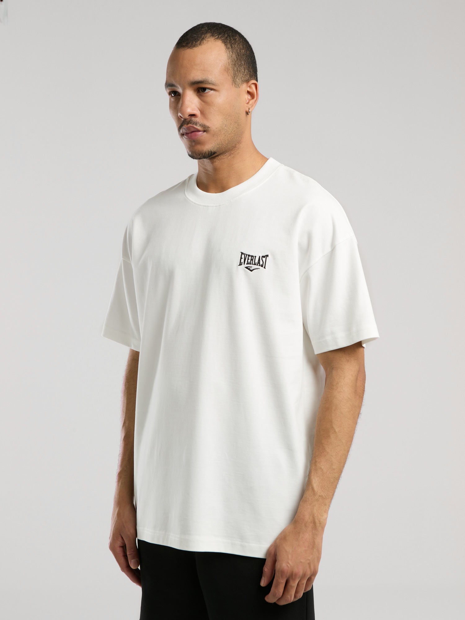 Ever Essentials Oversize Beyaz Erkek Tişört - 4