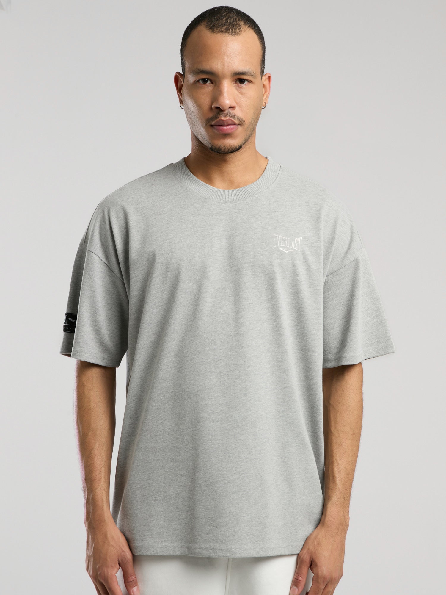 Ever Essentials Oversize Gri Melanj Erkek Tişört