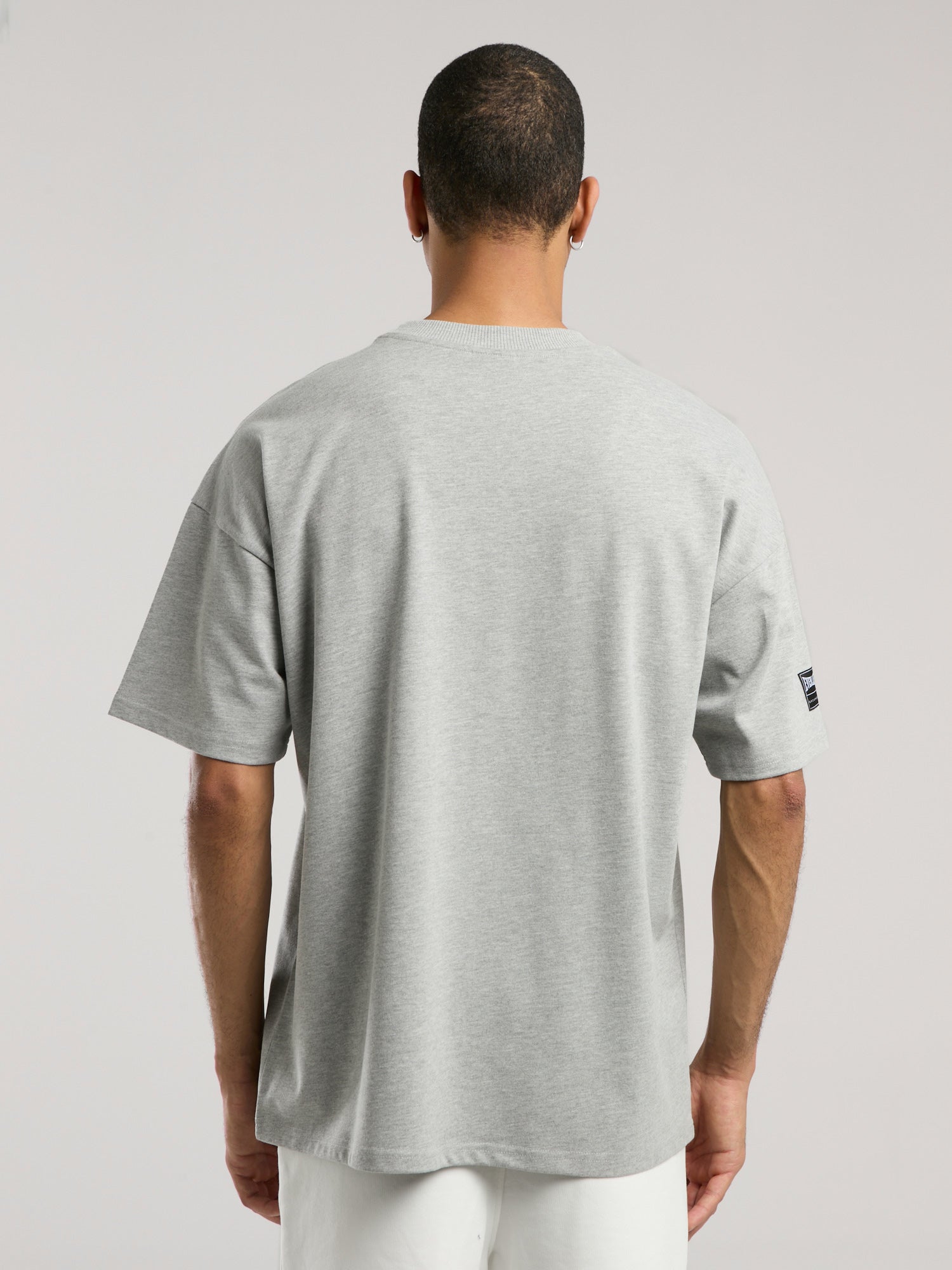 Ever Essentials Oversize Gri Melanj Erkek Tişört - 6