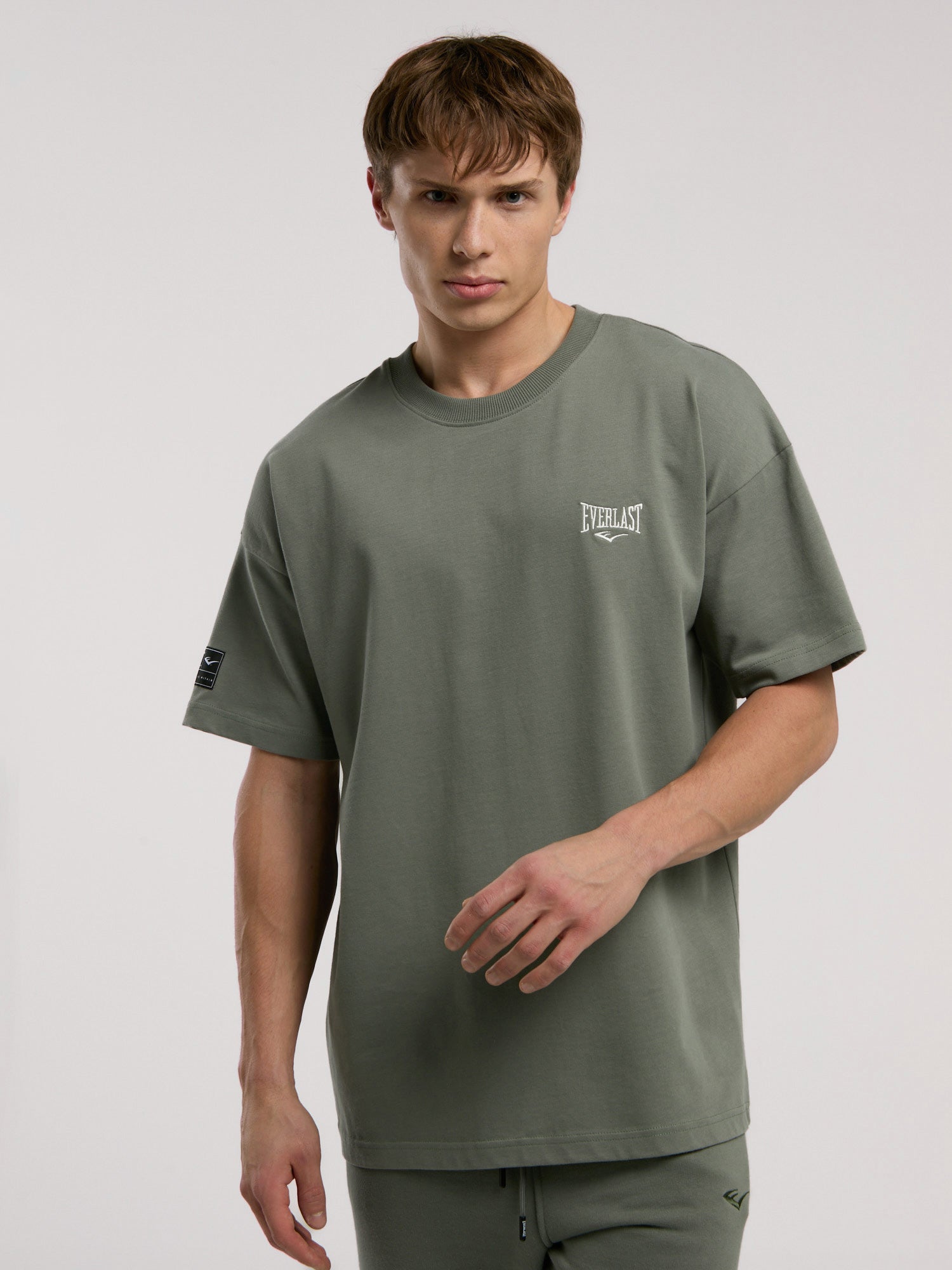 Ever Essentials Oversize Haki Erkek Tişört - 3