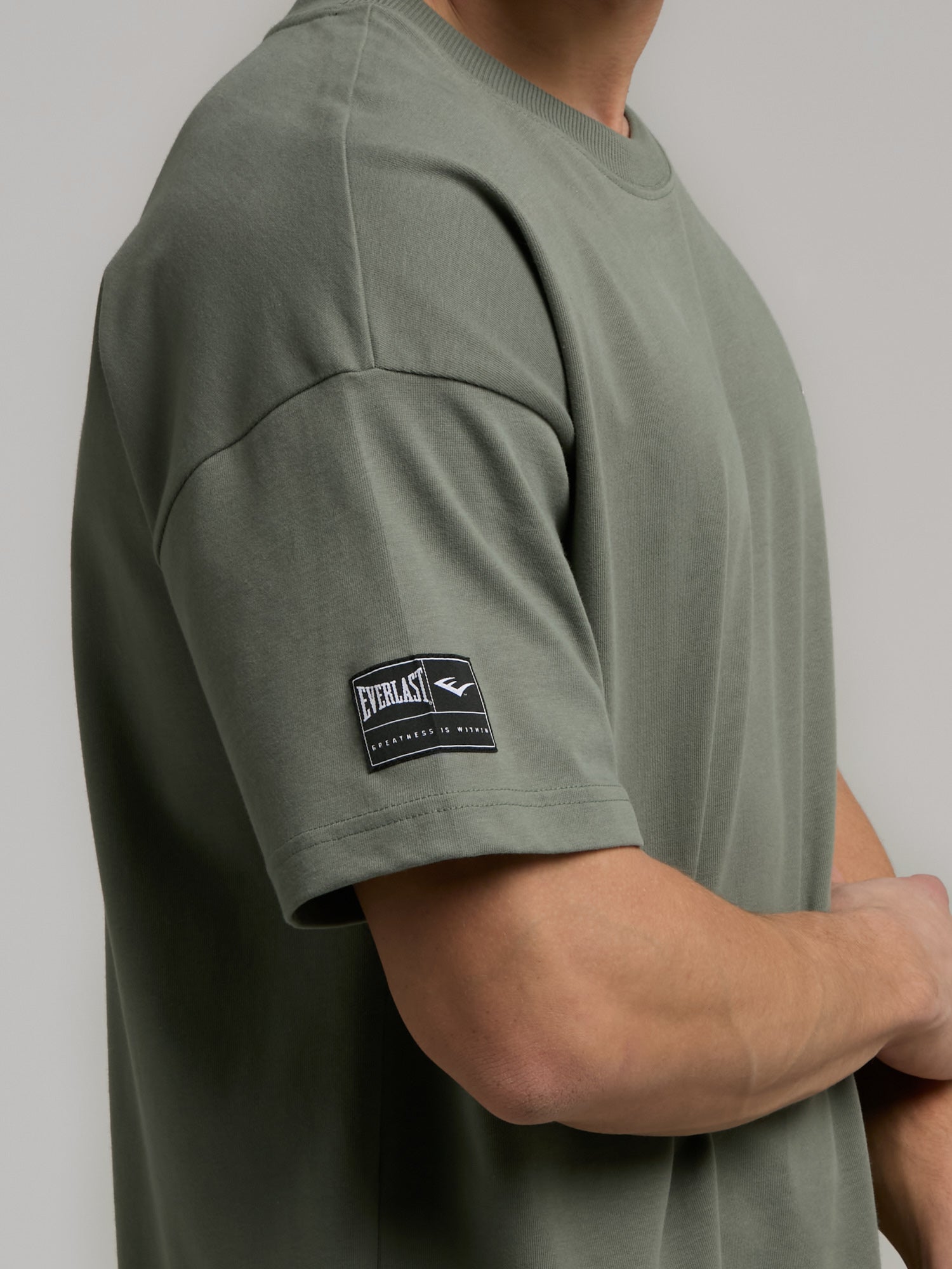 Ever Essentials Oversize Haki Erkek Tişört - 6