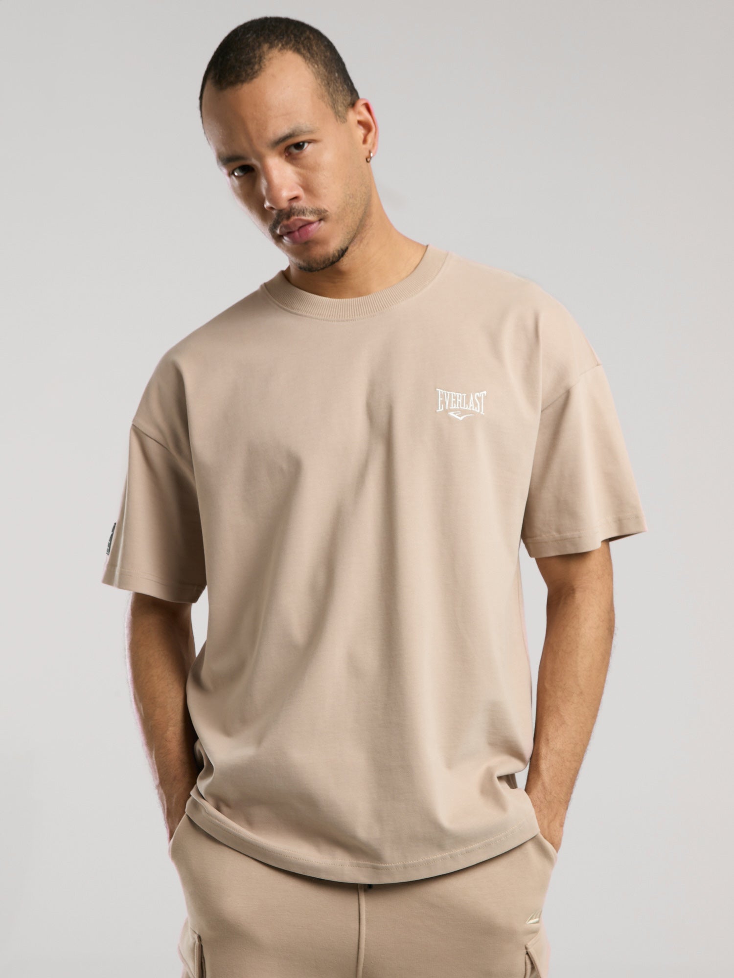 Ever Essentials Oversize Kum Erkek Tişört - 3